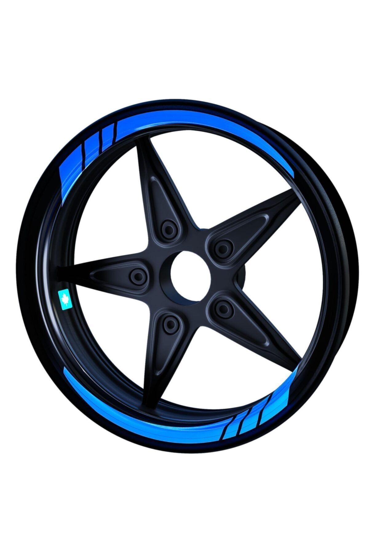 Çınar Extreme Moto Gp Azur Mavi Iç Jant Şeridi Sticker