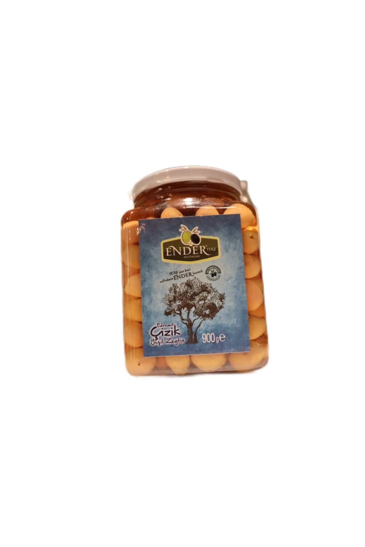 Ender Zeytin Edremit Yeşil Çizik Zeytin 900 gr