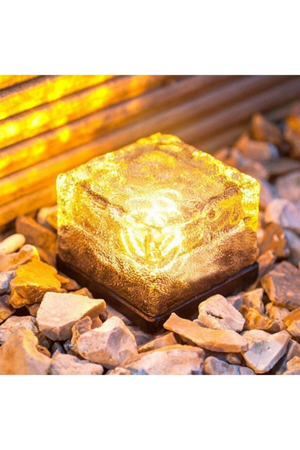 elexx Schnauer Solar Güneş Enerjili Buz Cam Zemin Dekoratif Bahçe Aydınlatma Led Kristal