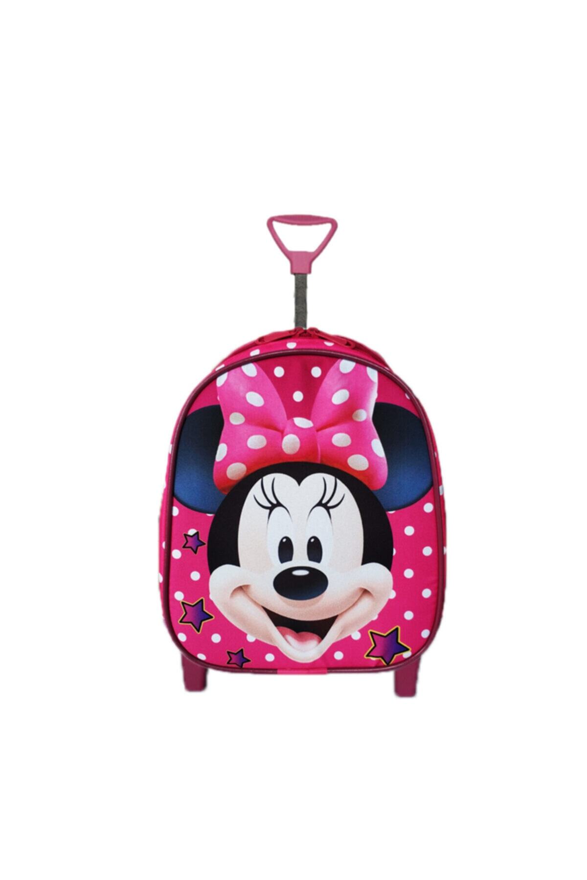 redpoloshop Anaokulu Çekçekli Kreş Sırt Çantası 3-6 Yaş Çocuklara Mini Mouse