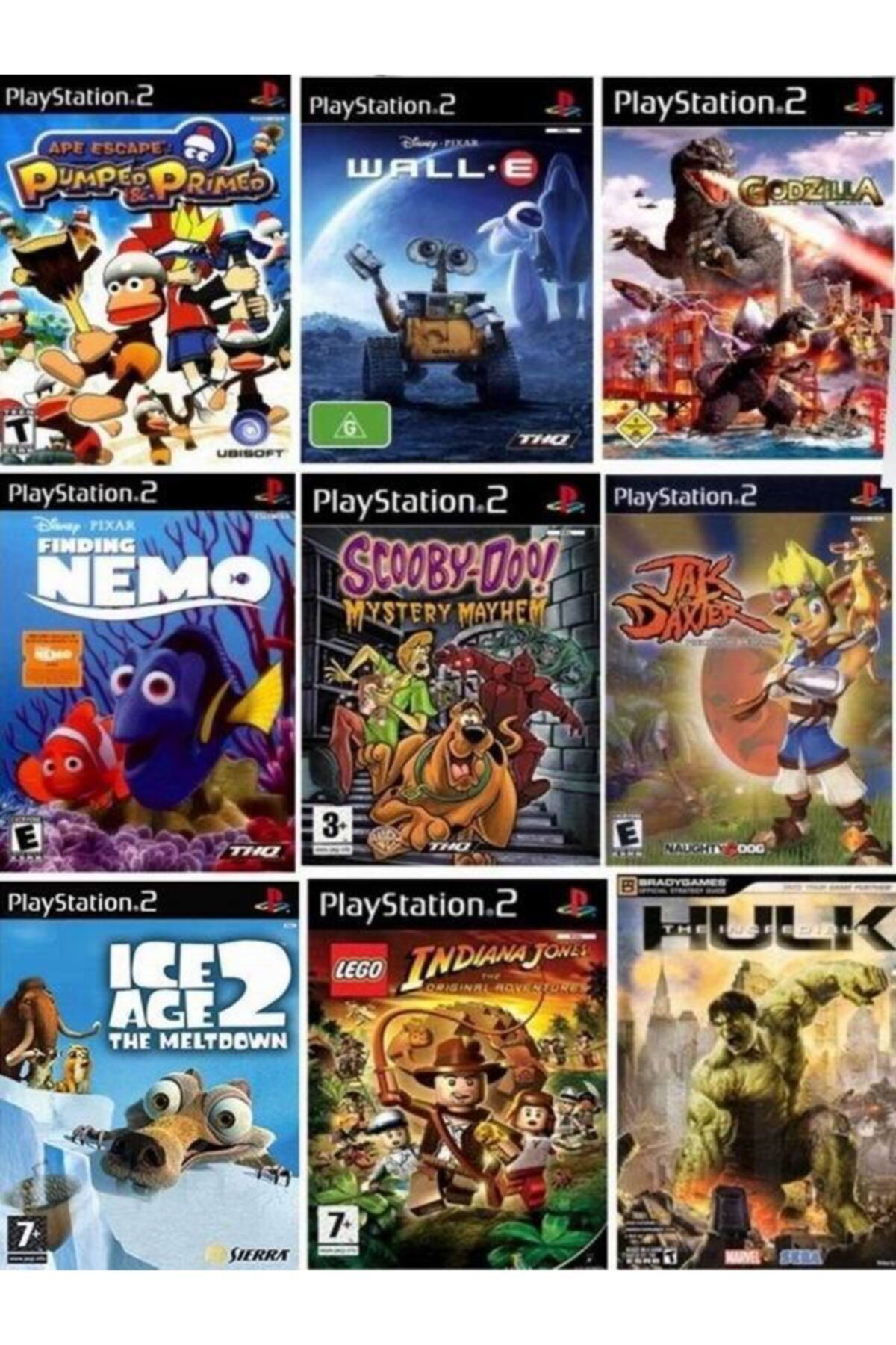Sony Playstatıon 2 En Güzel 9 Çocuk Oyunu 1. Seri Sadece Çipli Cihazlar Için