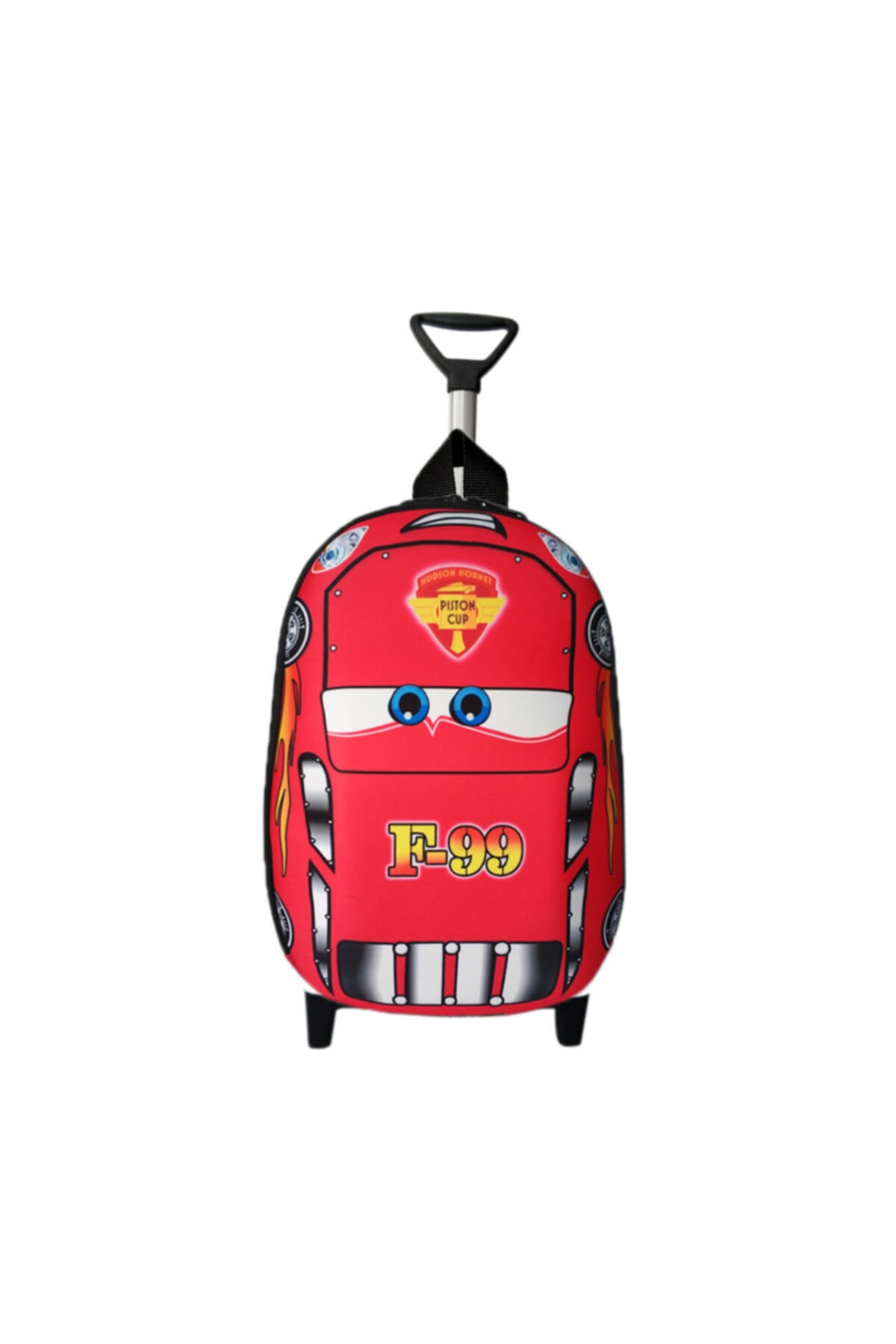 redpoloshop Anaokulu Kreş Çekçekli Sırt Çantası 3-6 Yaş Mc Quickly F99 Araba