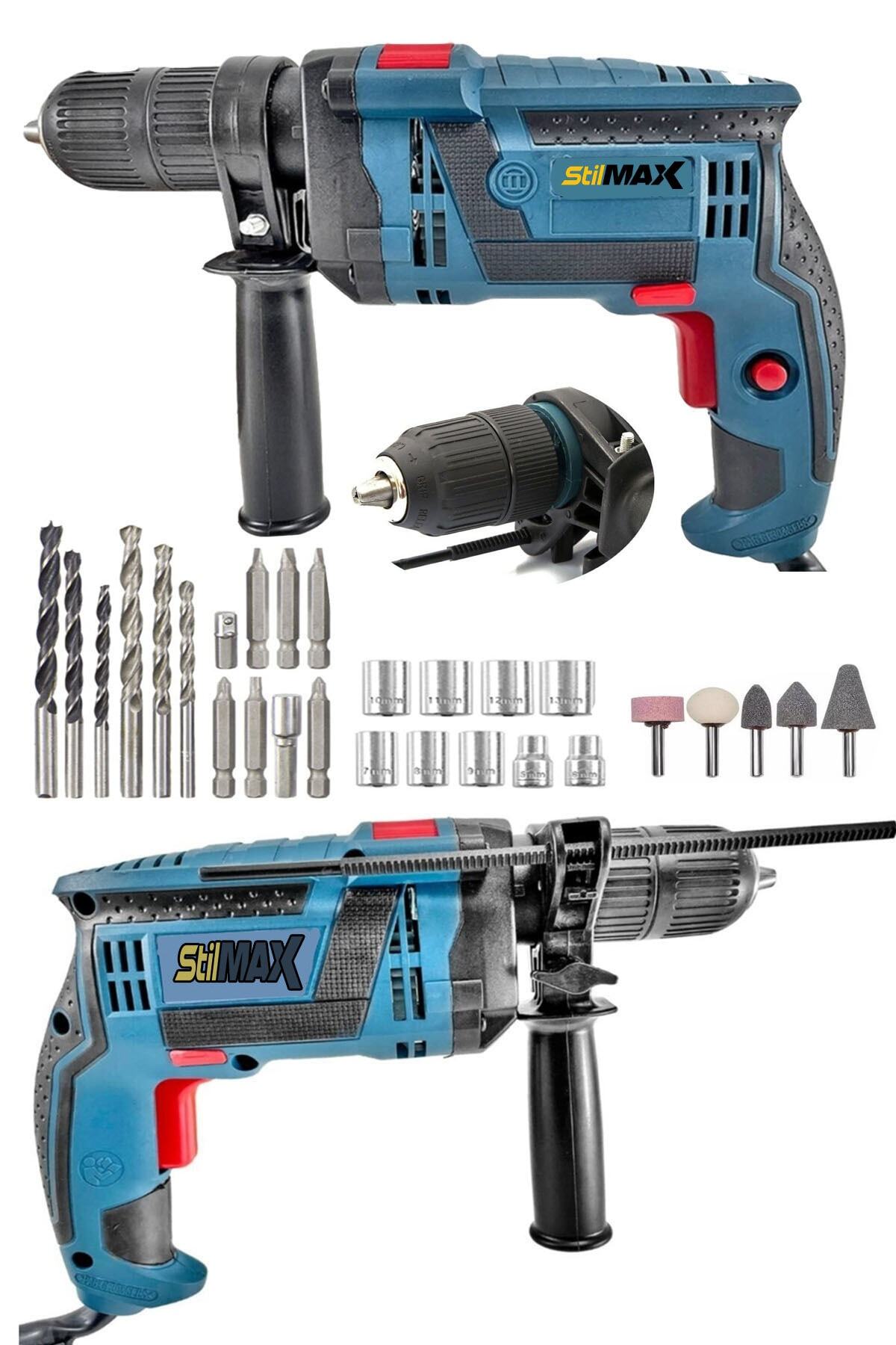 stilmax 3300w Compact Darbeli Matkap 30 Parça
