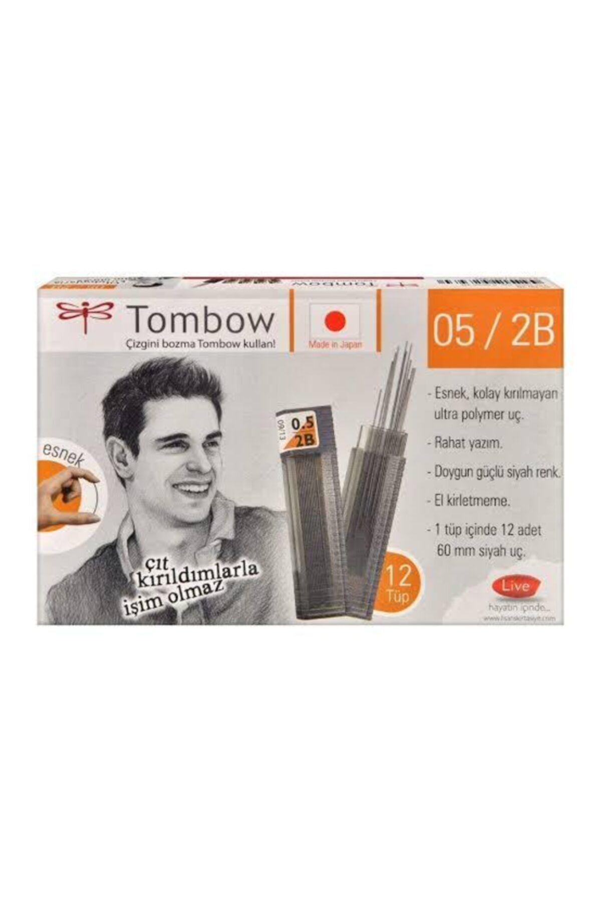 DBH SHOPPİNG Tombow 2b 05 Uç 12'li Paket