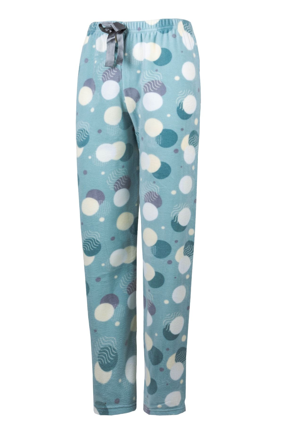 Line Smart Kadın Yeşil Polar Lastikli Tek Alt Pijama