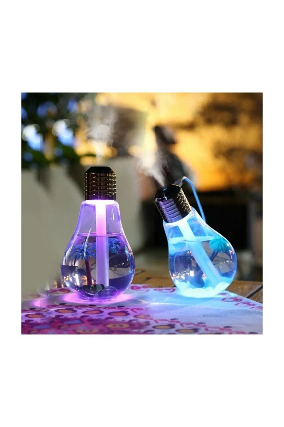 Mobee Led Işıklı 400ml Su Hazneli Hava Nemlendirici Buhar Makinası