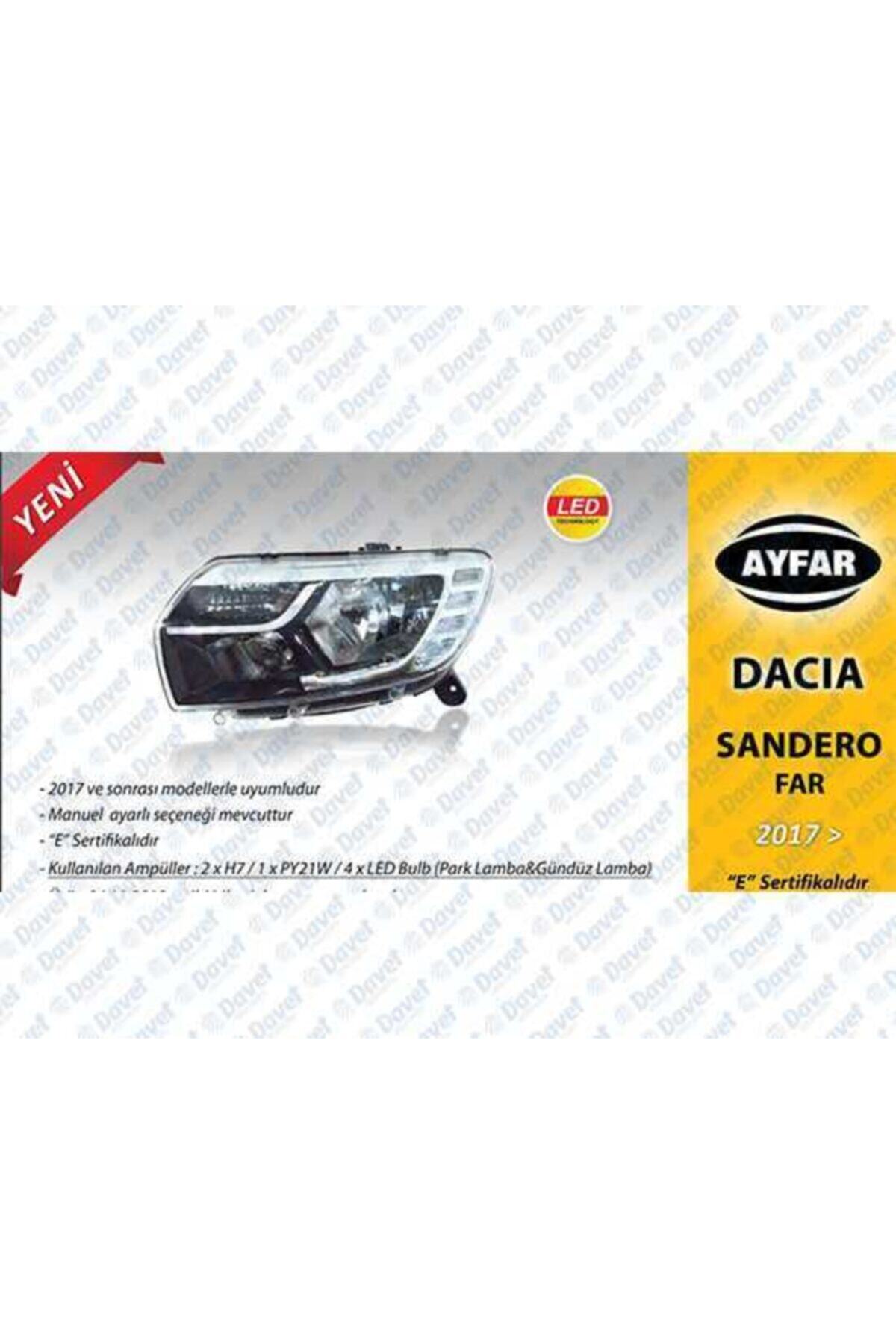 Parçafoni Far Sol Dacıa Logan Mcv / Sandero 2017