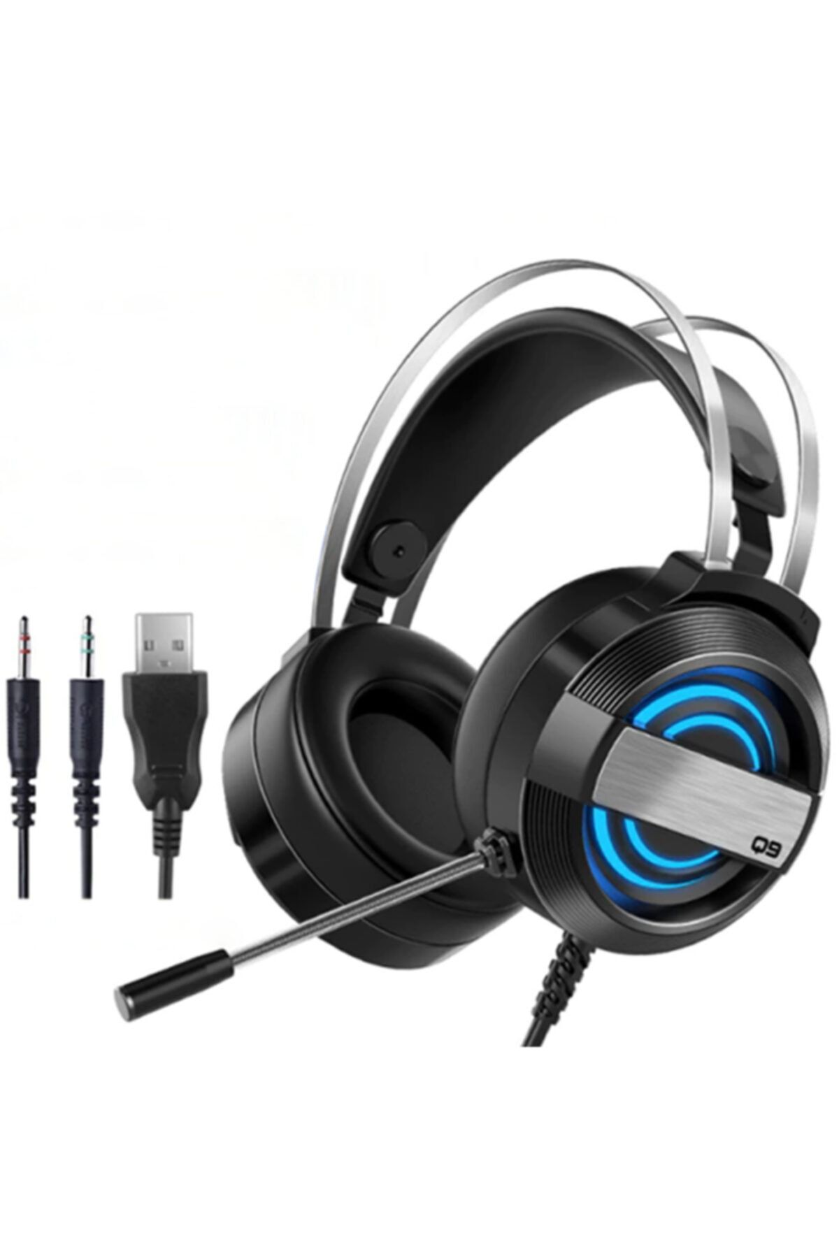 Ally Mobile Ally Mc Q9 Rgb Led Usb 7.1 3.5mm Jack Gaming Oyuncu Kulaklığı Mikrofonlu