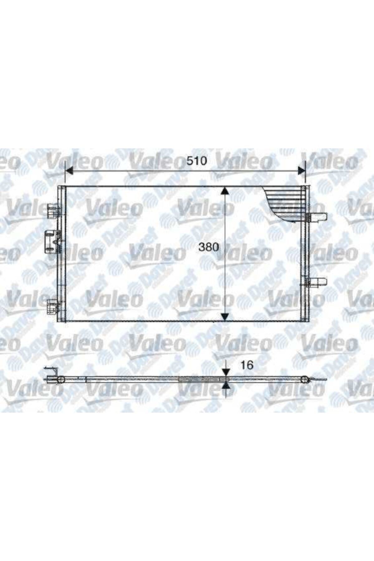 VALEO Klıma Radyatoru Kondanser Renault Clıo Iı 1.5dcı 01-08