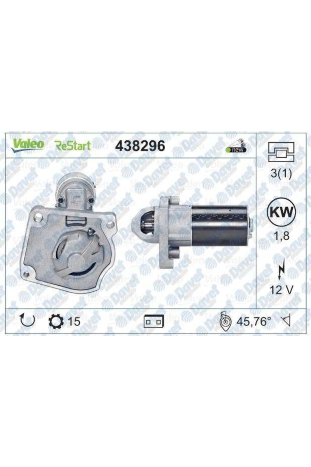 VALEO Mars Motoru Psa C4 Cactus P308