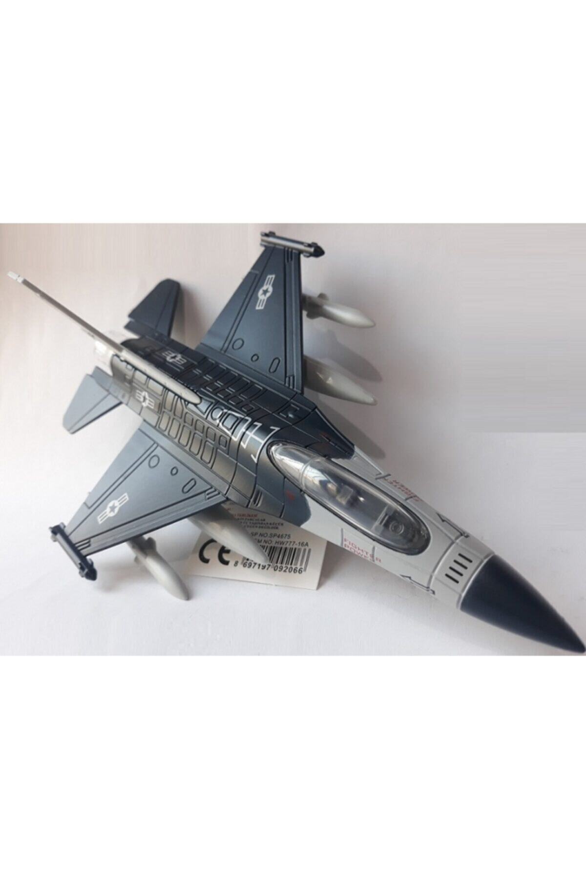 OYUNCAKSAHİLİ F16 Uçak Fıghter Power Air Force 5.nesil Orjinal Savaş Uçağı Metal Işık Ses