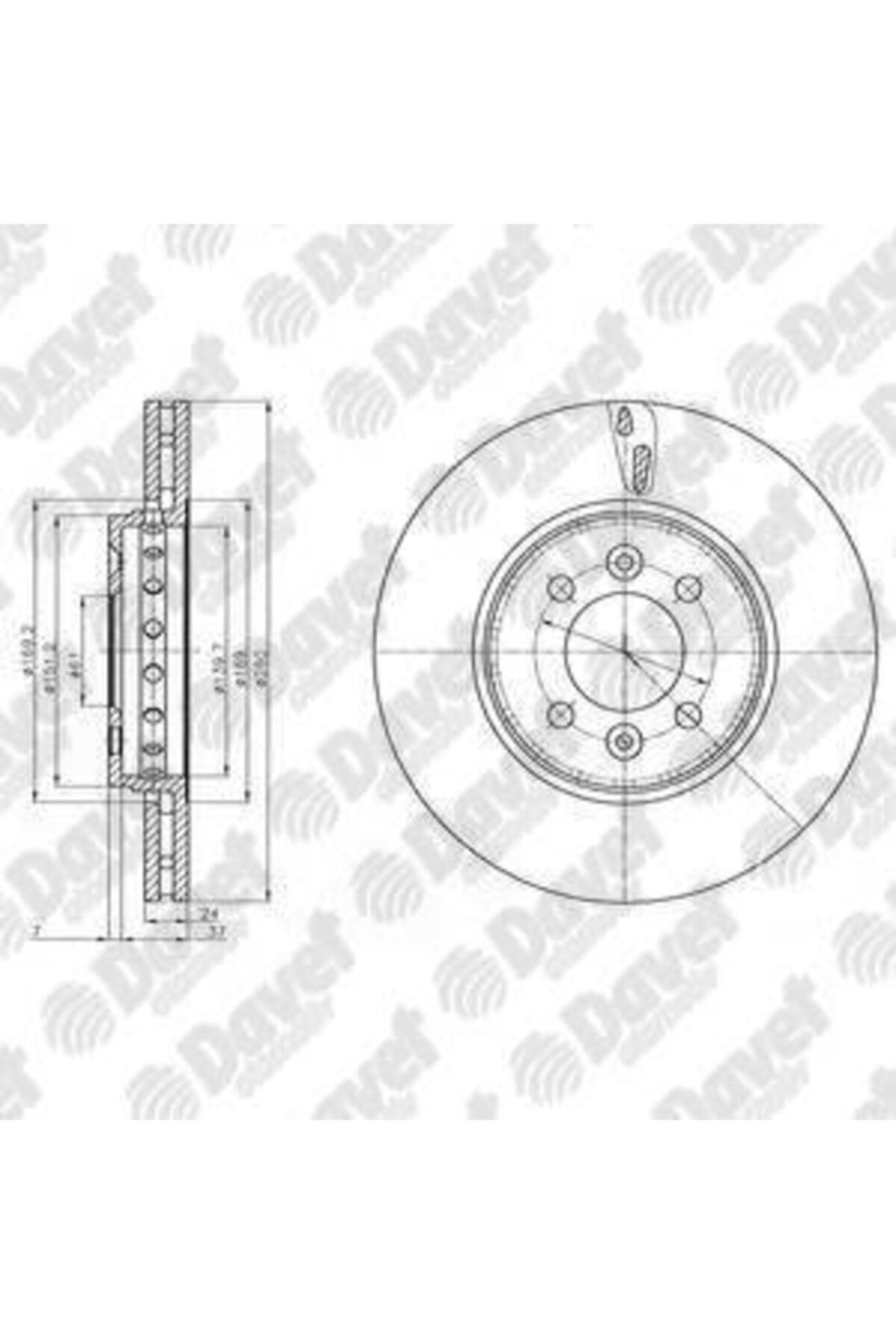 Parçafoni Fren Dıskı On Cıftlı Paket - Boyalı Dacıa Lodgy 280mm Wıthout Esp. Dokker 03/12