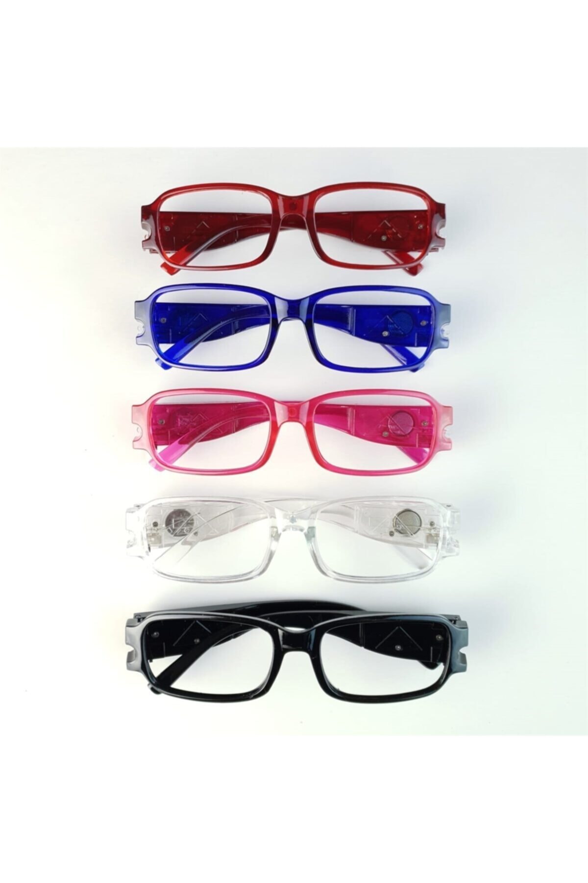 Deco Elit Led Işıklı Lacivert Camsız Kitap Okuma Gözlüğü Orijinal Kutuda