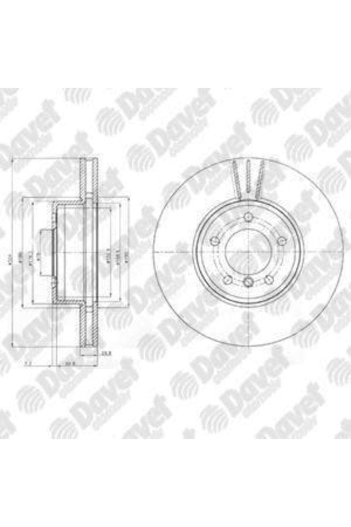 Parçafoni Fren Dıskı On 5d 324mm E60 E61 E63 E64 5 Serısı 04-