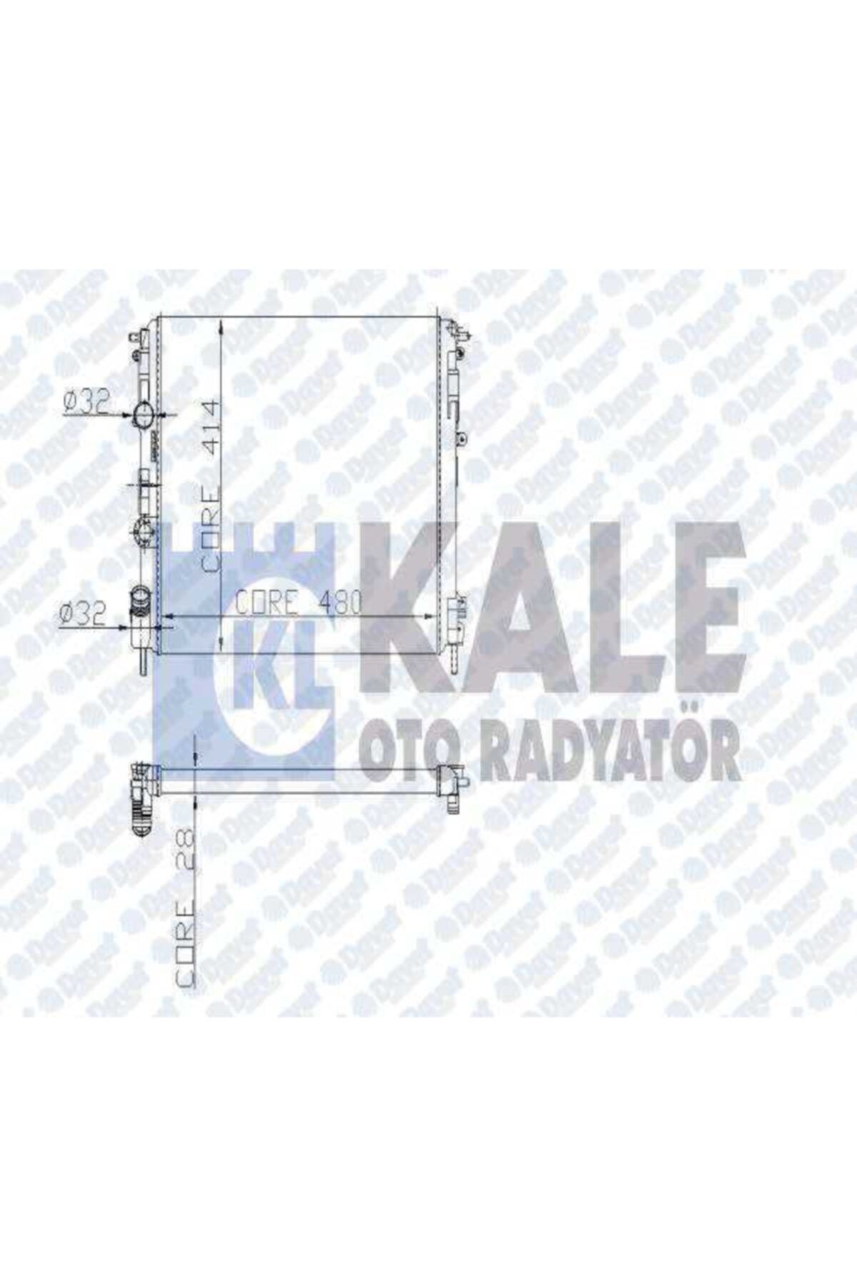 Parçafoni Su Radyatoru Renault Clıo Symbol I / Kangoo / Logan I 1.4-1.6 16v Mus Alımınyum