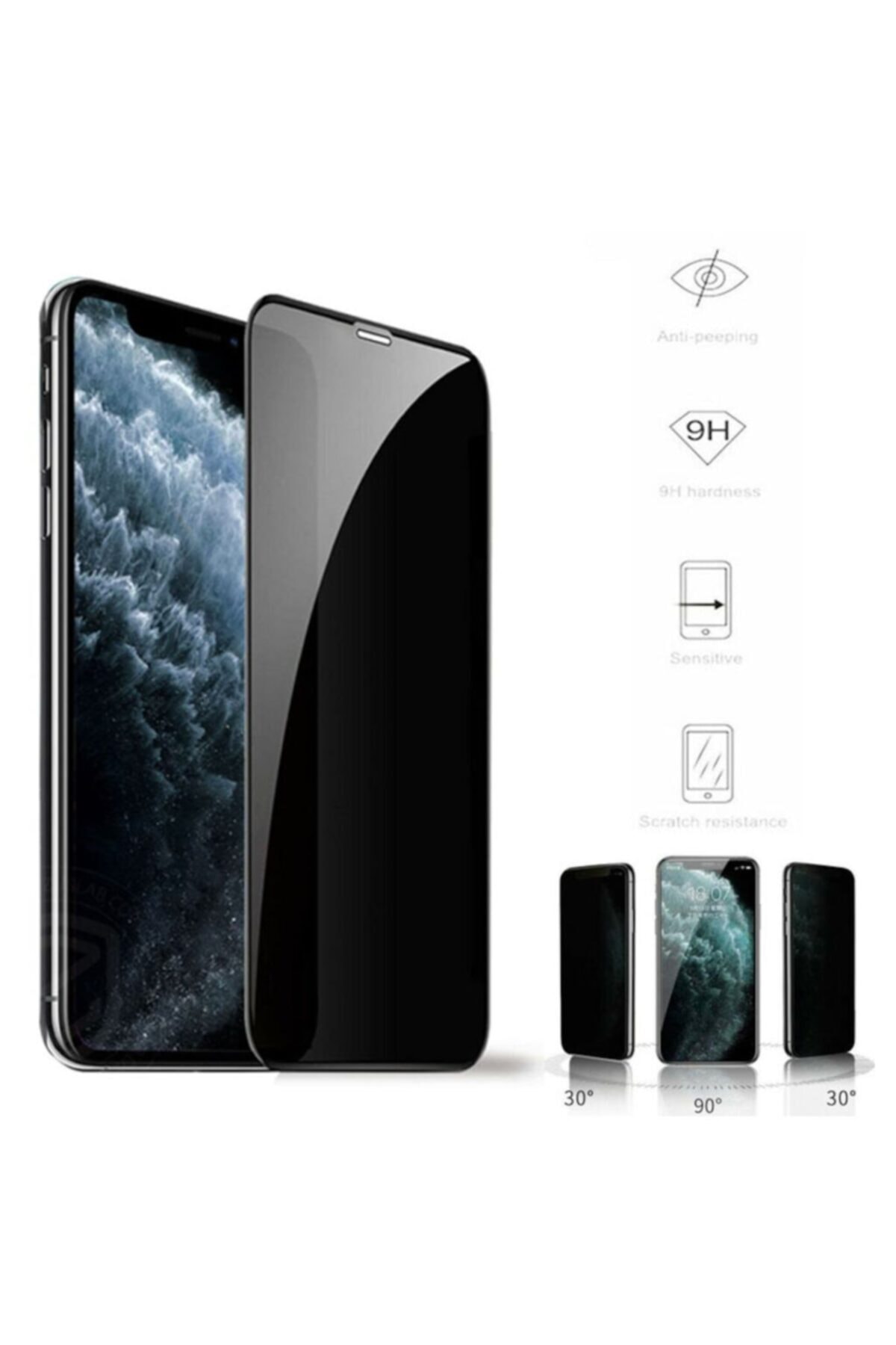 Apple Iphone 7 Plus Kırılmaz Cam 5d Siyah Tam Koruma Gizli Hayalet Ekran Koruma