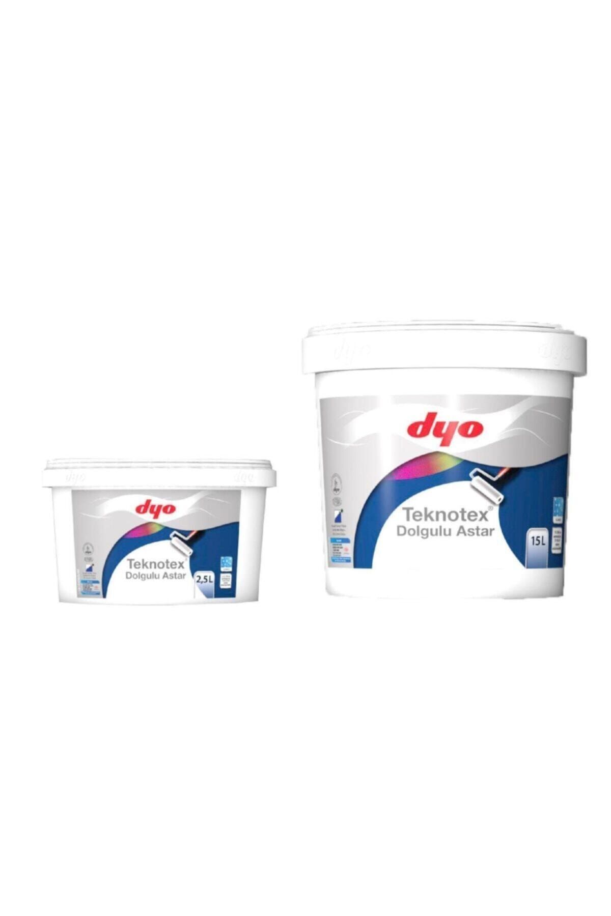 Dyo Teknotex Dolgulu Beyaz Dış Cephe Astarı 15 Lt