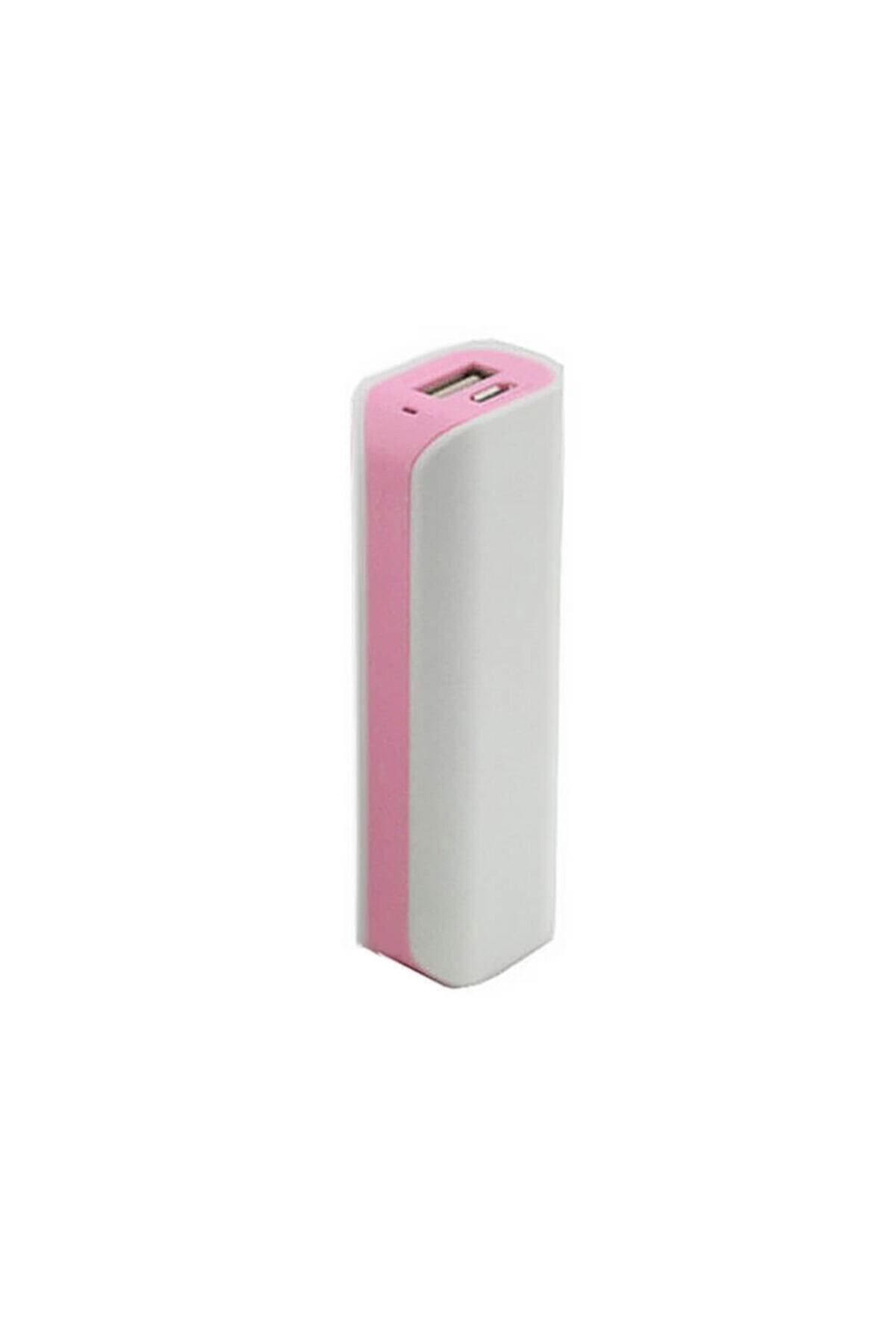 WOZLO 2600 Mah Unıversal Açık Pembe Powerbank Taşınabilir Şarj Ci