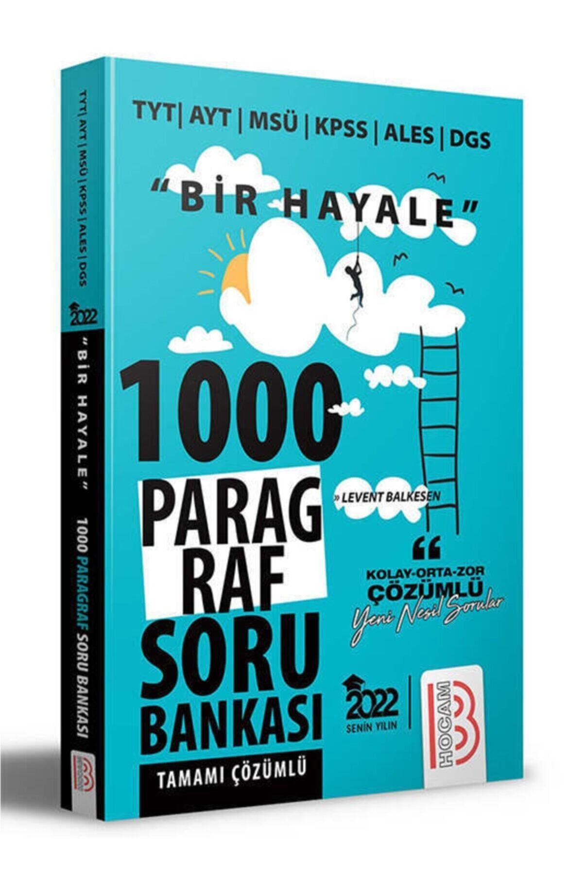 Benim Hocam Yayınları 2022 Bir Hayale Serisi Tüm Sınavlar Için Paragraf Tamamı Çözümlü Soru Bankas