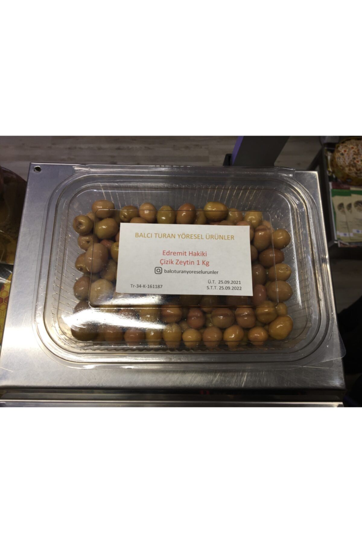 Balcı Turan Yöresel Ürünler Erdemit Hakiki Çizik Zeytin 1 kg