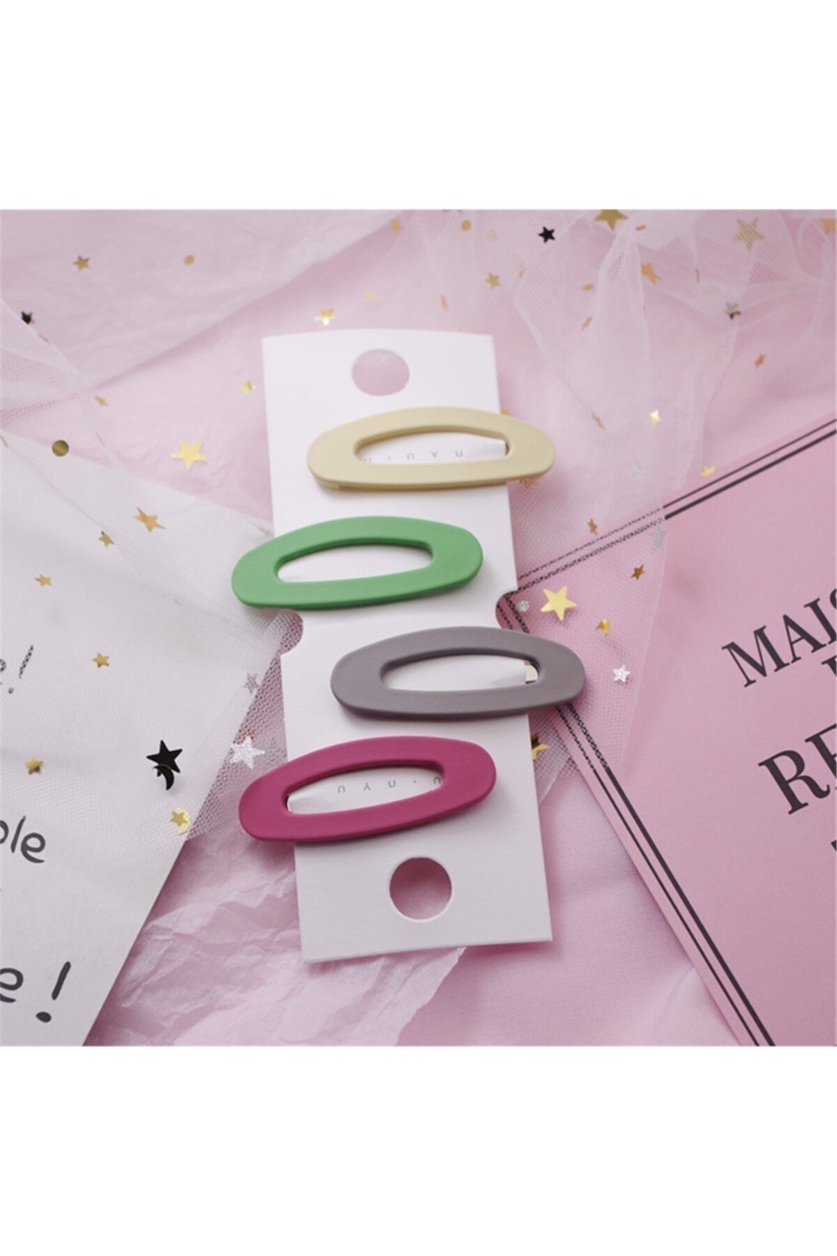 So Much Accesories So Much Kadın Ve Çocuk Çıt Çıt 4'lü Toka Seti (karışık Pastel Renkler)