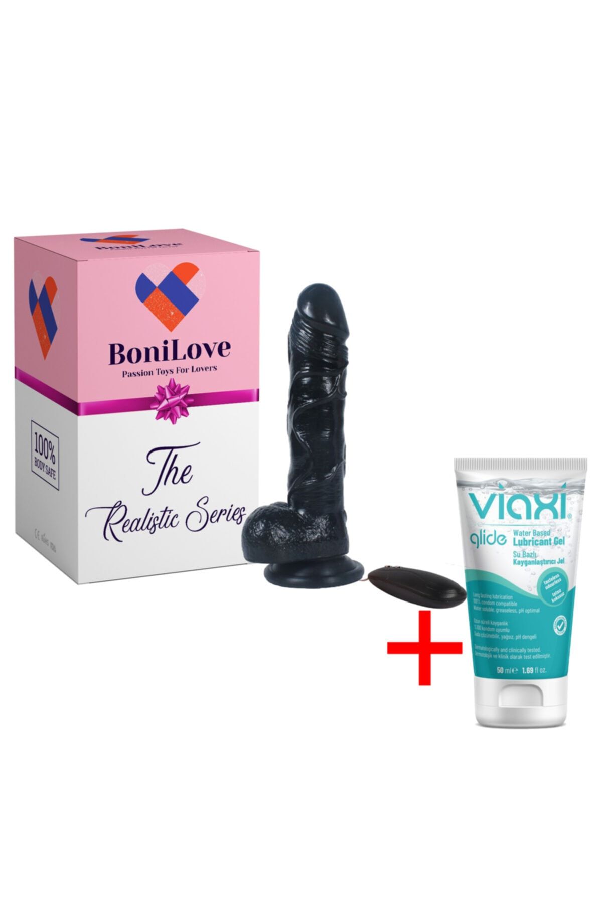 BoniLove Ten Dokusunda Tasarlnan 19 cm 10 Modlu Titreşimli Realistik Penis Jel