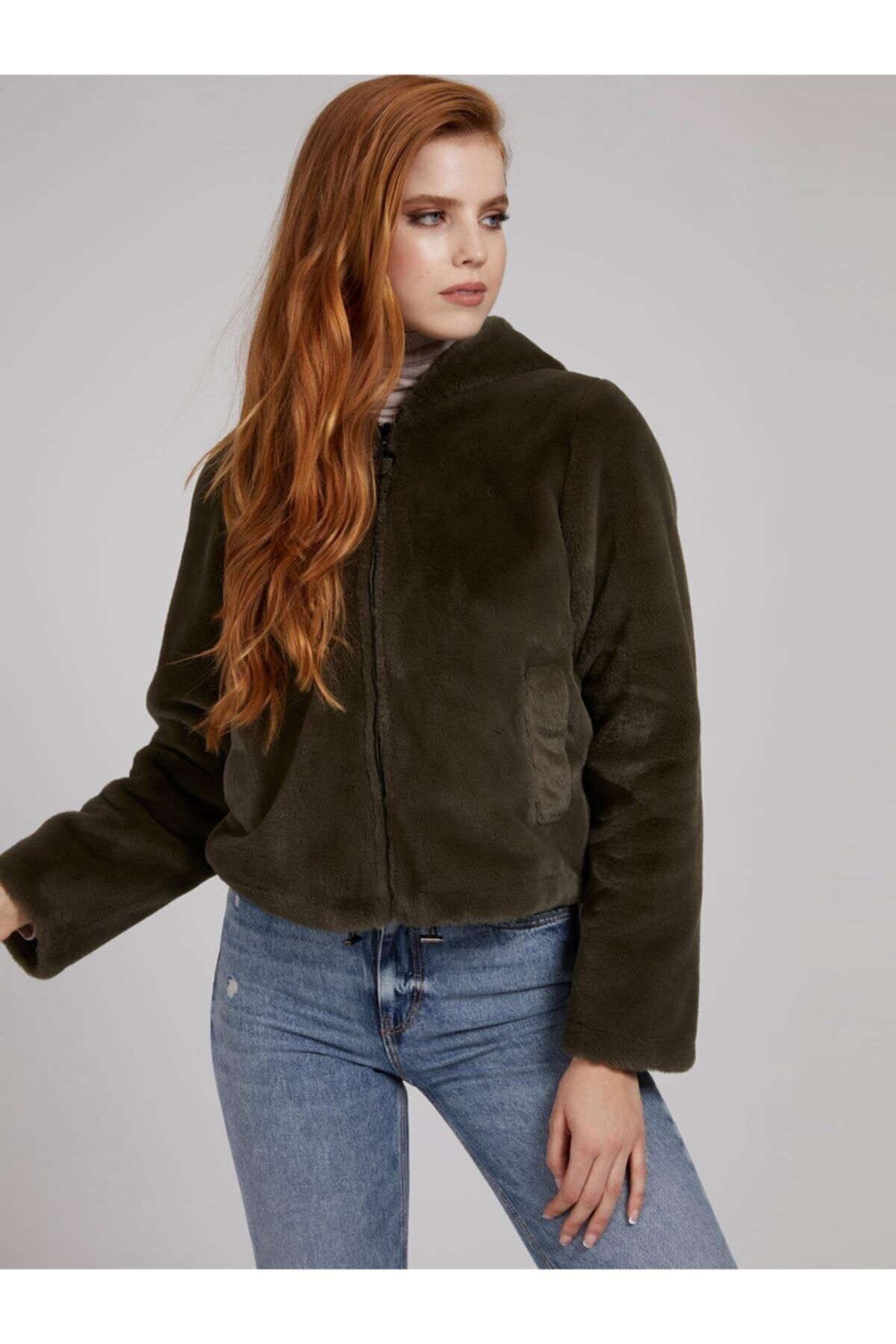 Guess Roxy Reversıble Yeşil Kadın Ceket
