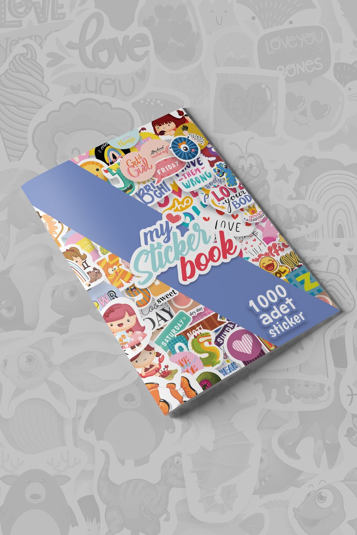 colortouch My Sticker Book , 1000 Adet Sticker , 16 Sayfa ( A5 Boyut)
