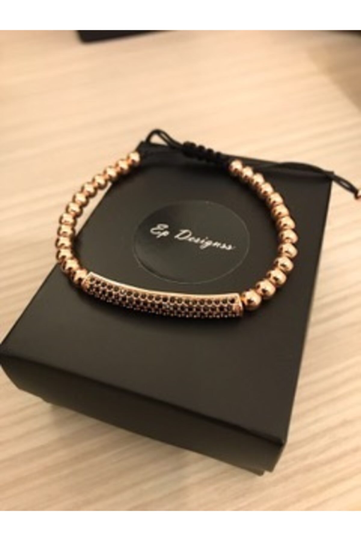 EP DESİGNSS Ortası Zirkon Bileklik