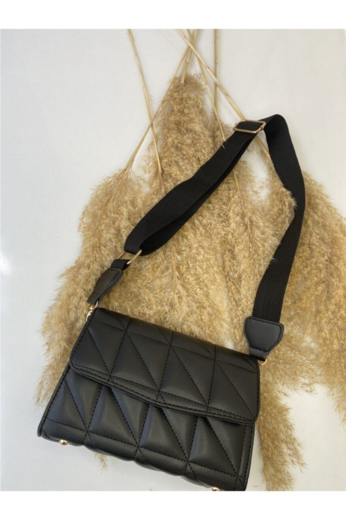 Nonamebags Siyah Purse Kolon Askılı Kadın Omuz Çantası