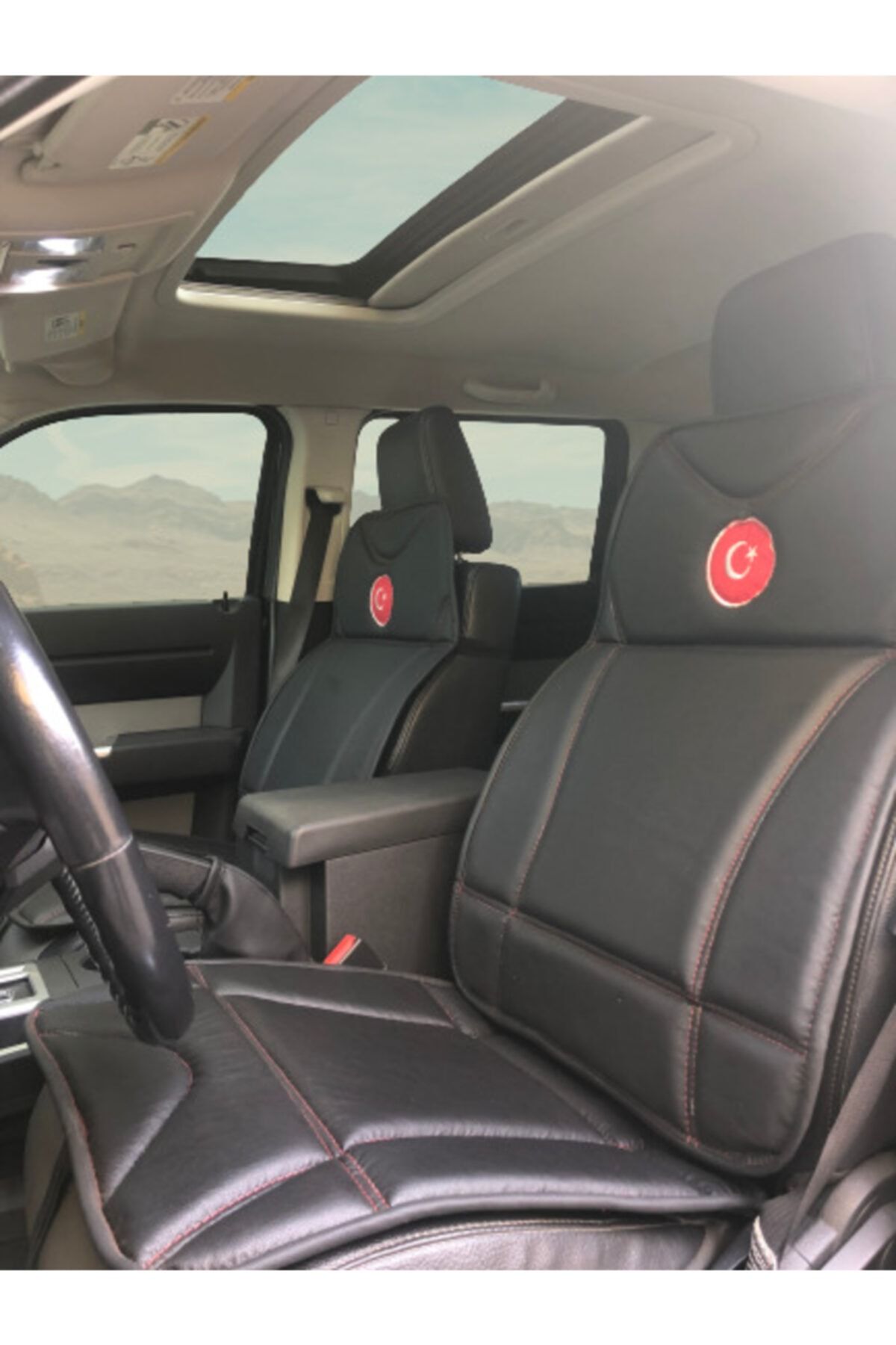 bluetick Oto Yağ Kir Tutmaz 1. Sınıf Deri Universal Koltuk Minderleri 2'li Set Siyah Hmt003