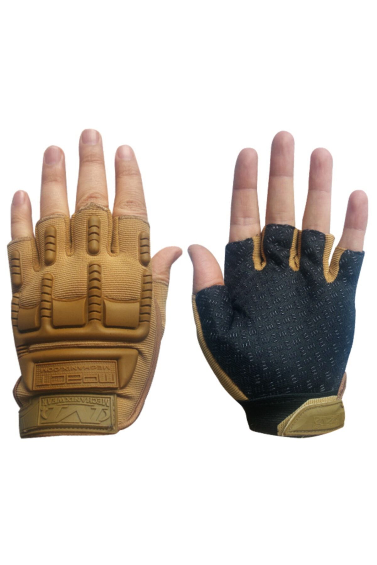 Sav Up 1107 Mechanix Parmaksız Eldiven Kum