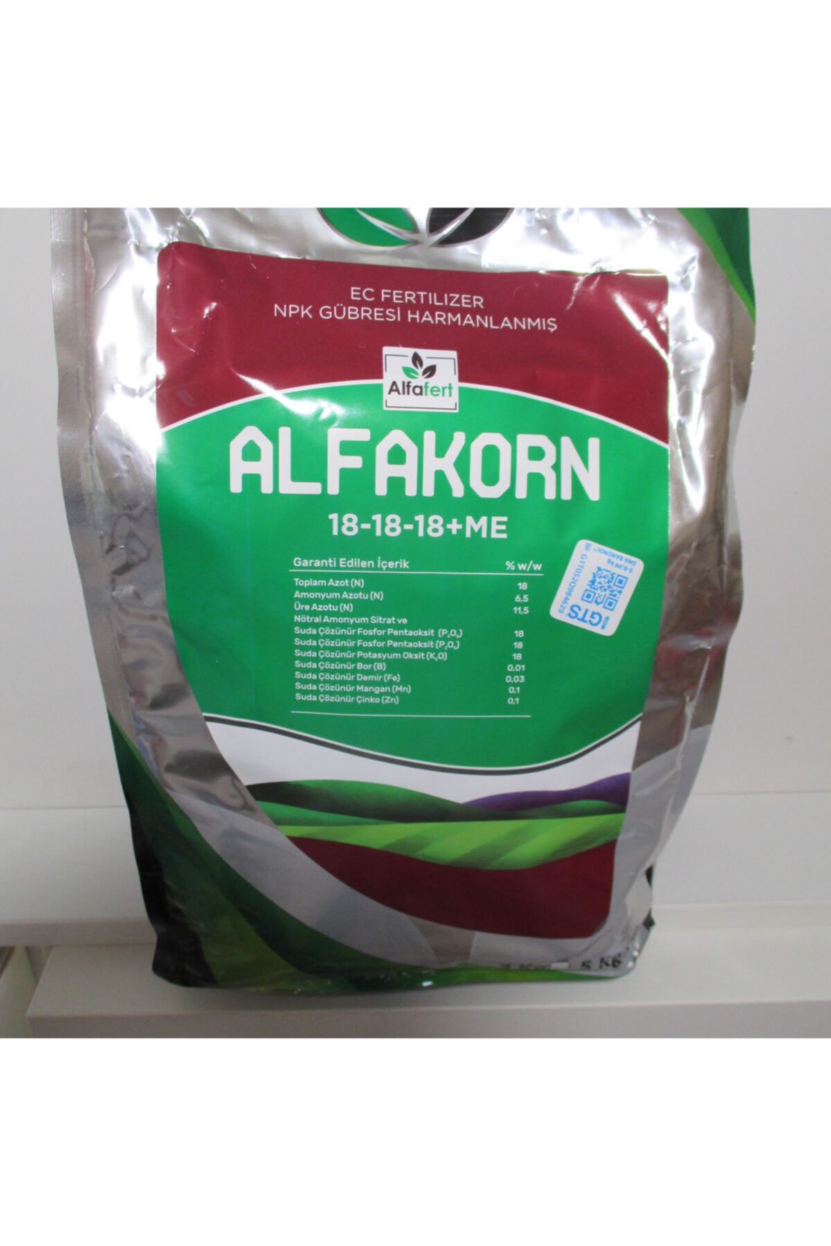 ALFAFERT Alfakorn Npk Gübresi 18-18-18+me 5 kg.