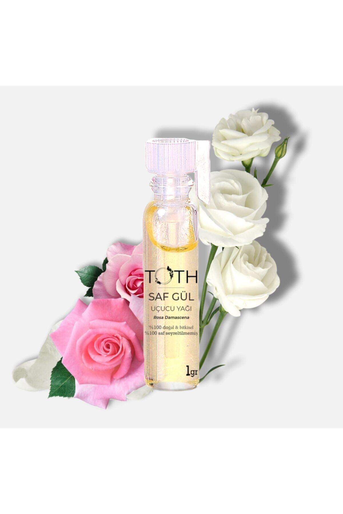 TOTH Mum & Aromaterapi Saf Gül Yağı 1 Gr - Bitki Karnesi Ile Birlikte - %100 Saf Ve Doğal