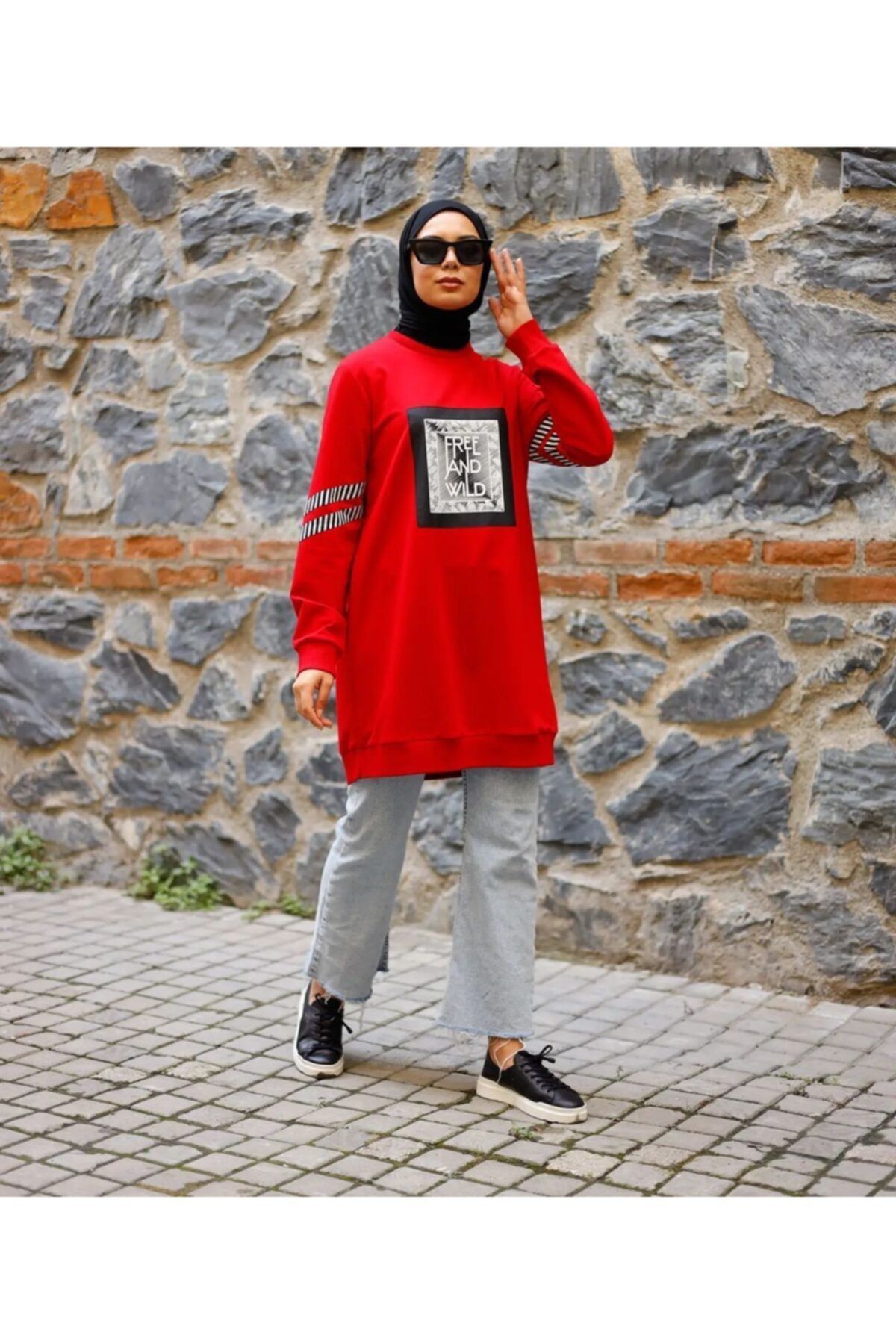 Zeys butik Kırmızı Sweat 234000-01