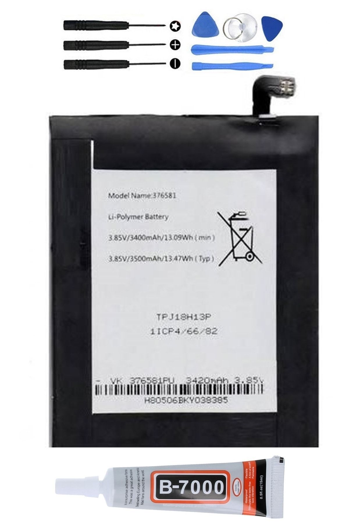 TURANTECH Casper Via A3 Batarya Pil Tpj18h13p Pil Kodu 3500 Mah