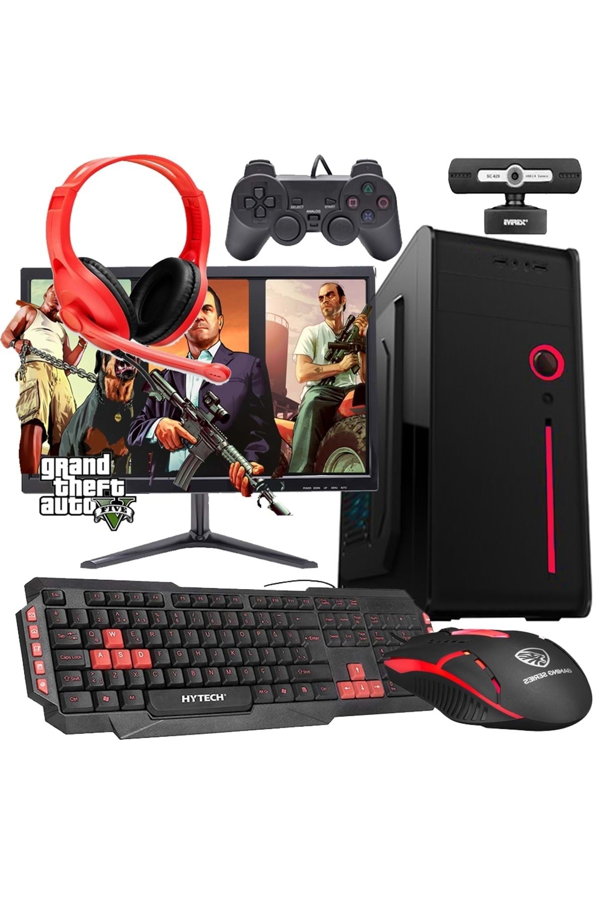 WARBOX Gta I3-4130 8gb Ram 120gb Ssd R5 230 2gb 18.5\