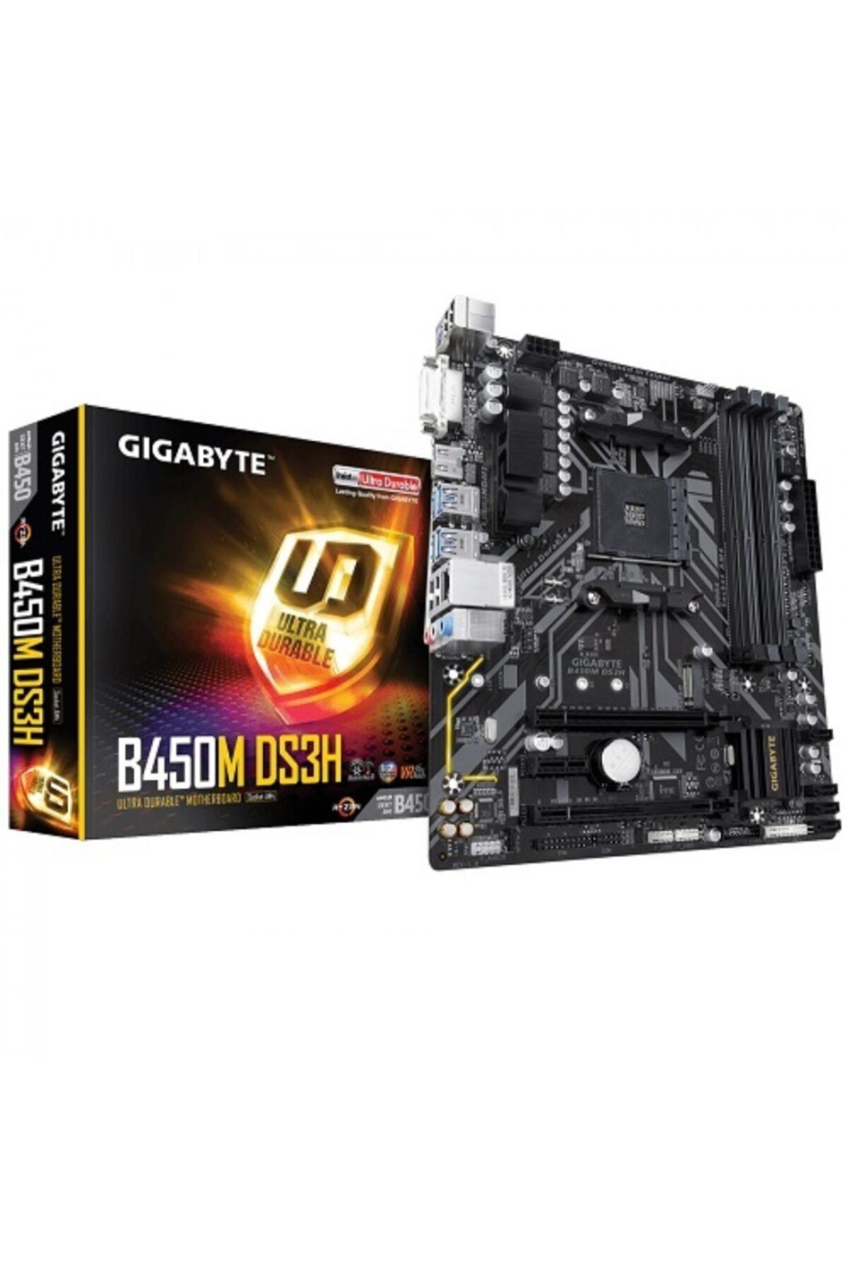 Gigabyte B450m-ds3h Ddr4 M2 Pcıe Nvme Hdmi Dvi Pcie 16x V3.0 Am4 Matx