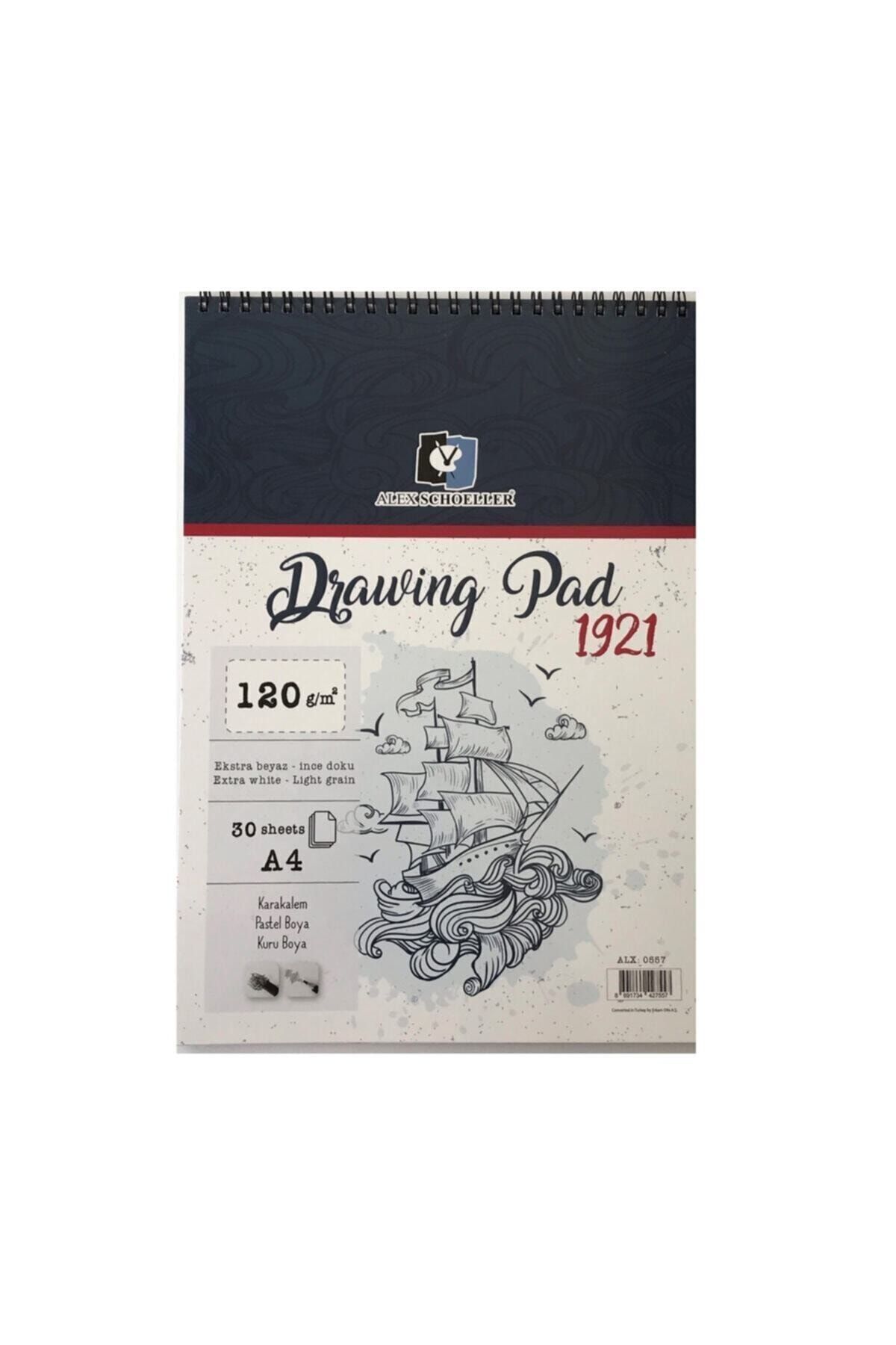 Pebeo Alex Schoeller A4 Drawing Pad 30 Yaprak Üstten Spiralli Çizim Defteri Alx-0557