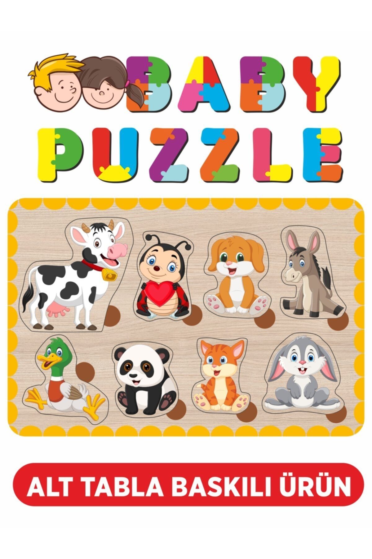 LİPYOS Sevimli Hayvanlar Bul-tak Ahşap Puzzle