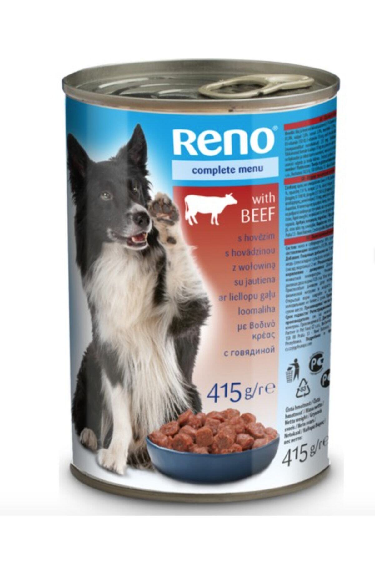 Reno Biftekli Yetişkin Köpek Konservesi 415 Gr