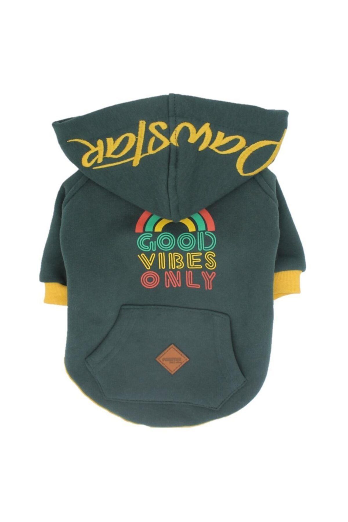Pawstar Çam Yeşili Hoodie Sweat Kedi Köpek Sweat Kedi Köpek Kıyafeti