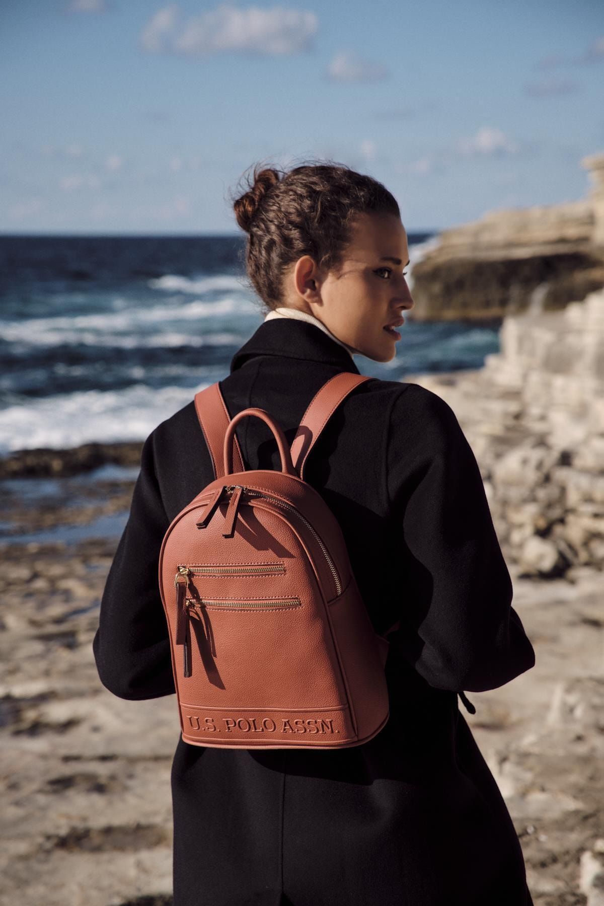 U.S. Polo Assn. Us8730 Kıremıt Kadın Sırt Çantası