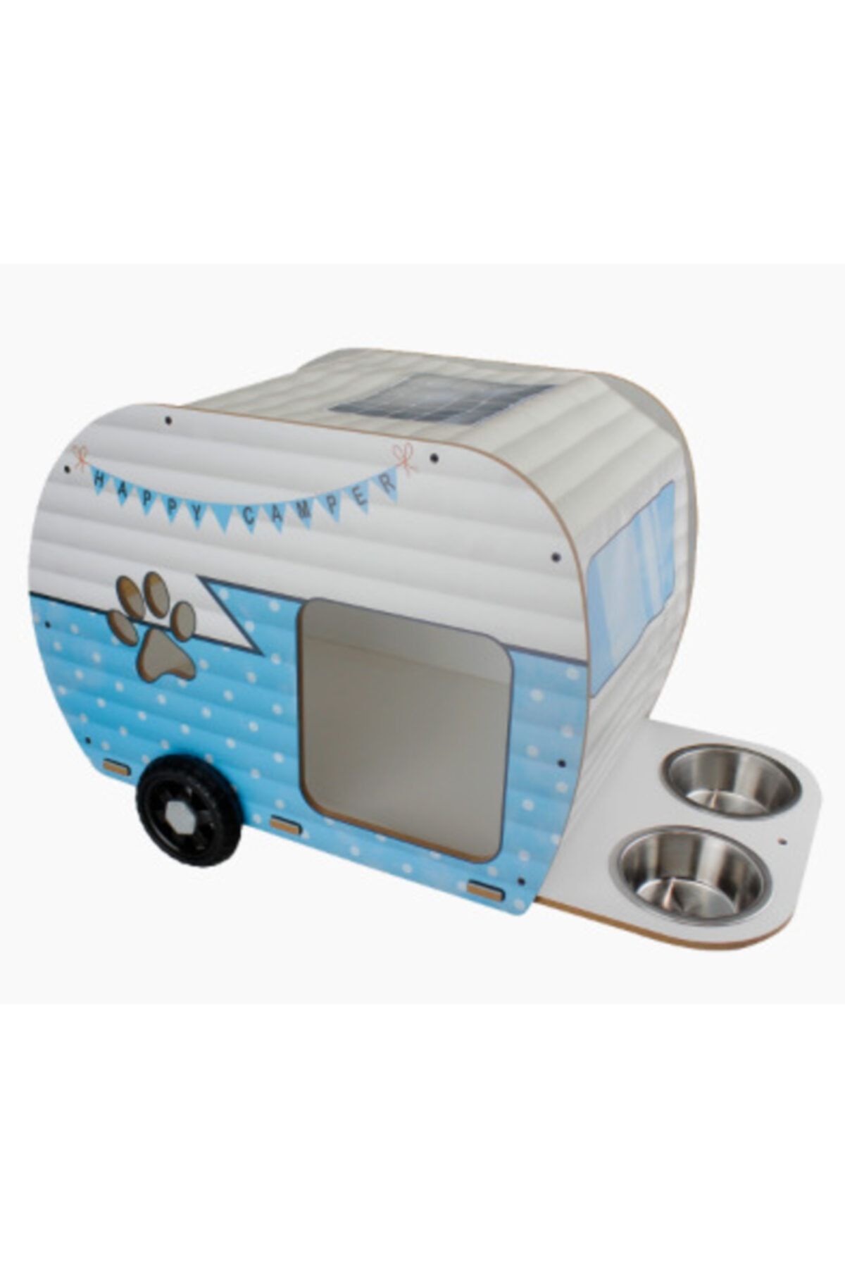 Mofy's Karavan Kedi Evi Mamalıklı Model 1.kalite - Mavi
