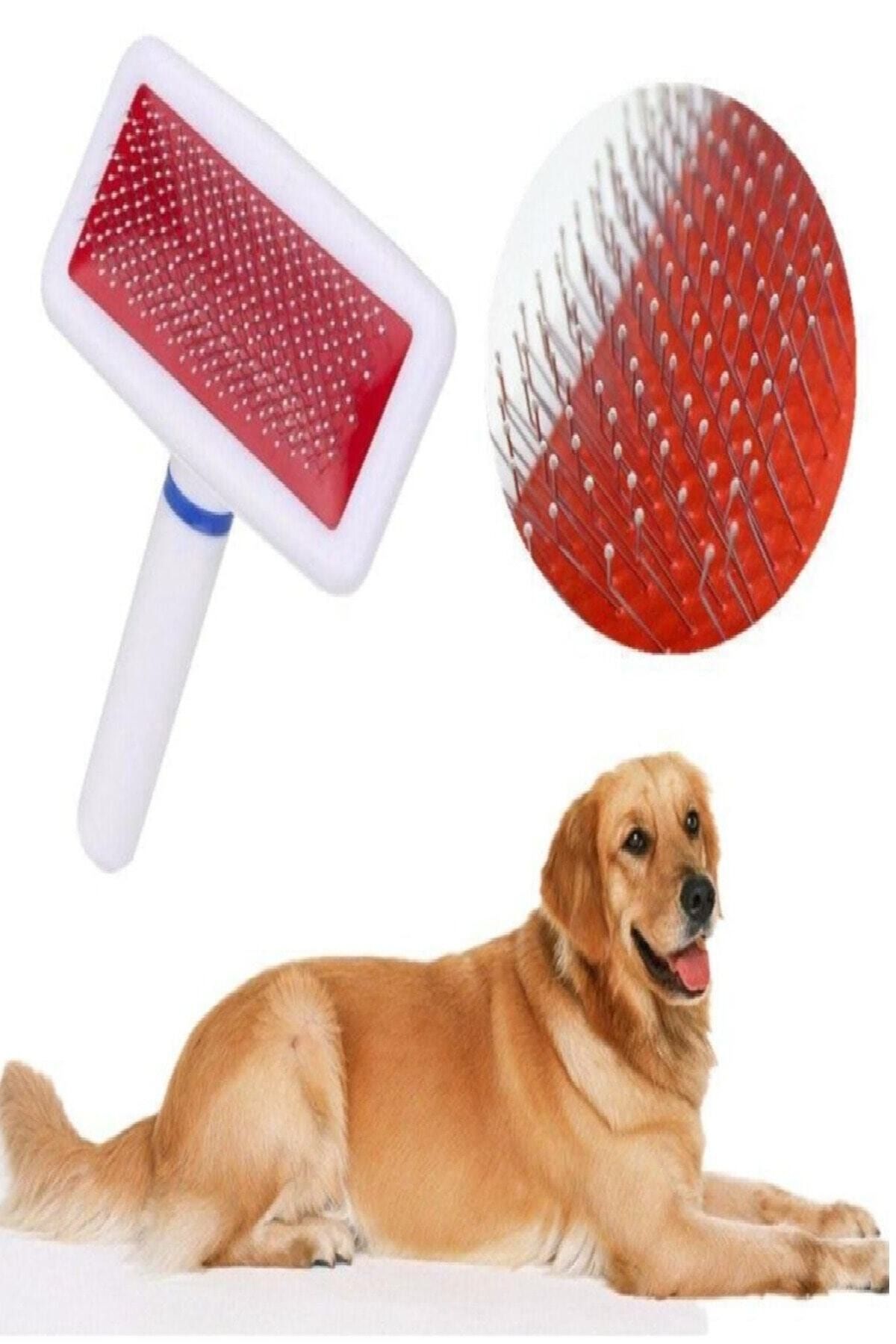 VİP TEDARİK Kedi Köpek Tüyü Tarama Fırçası Telli Pire Tarağı Tüy Toplama