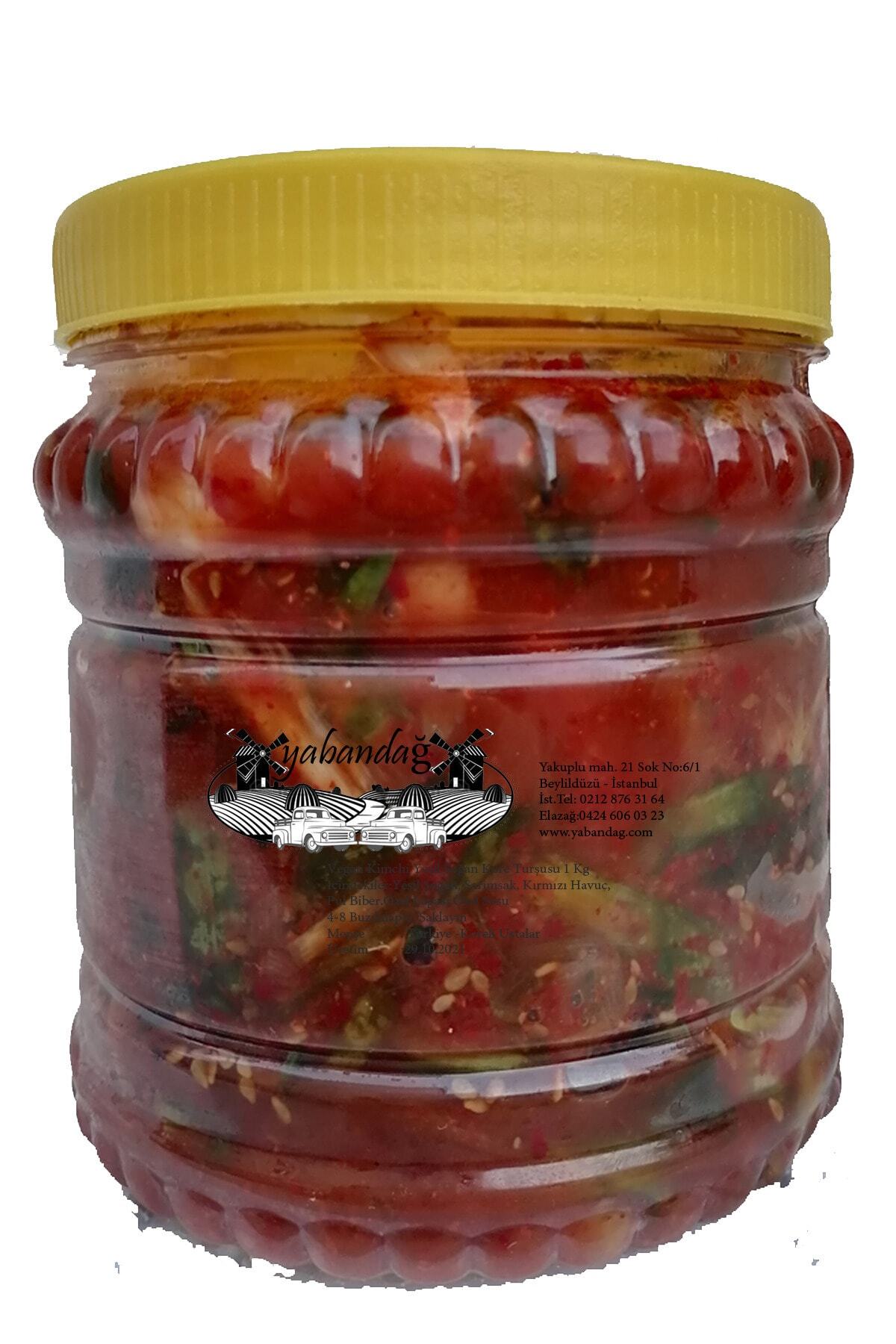 Yabandağ Vegan Kimchi Kore Yeşil Soğan Turşusu 1 Kg
