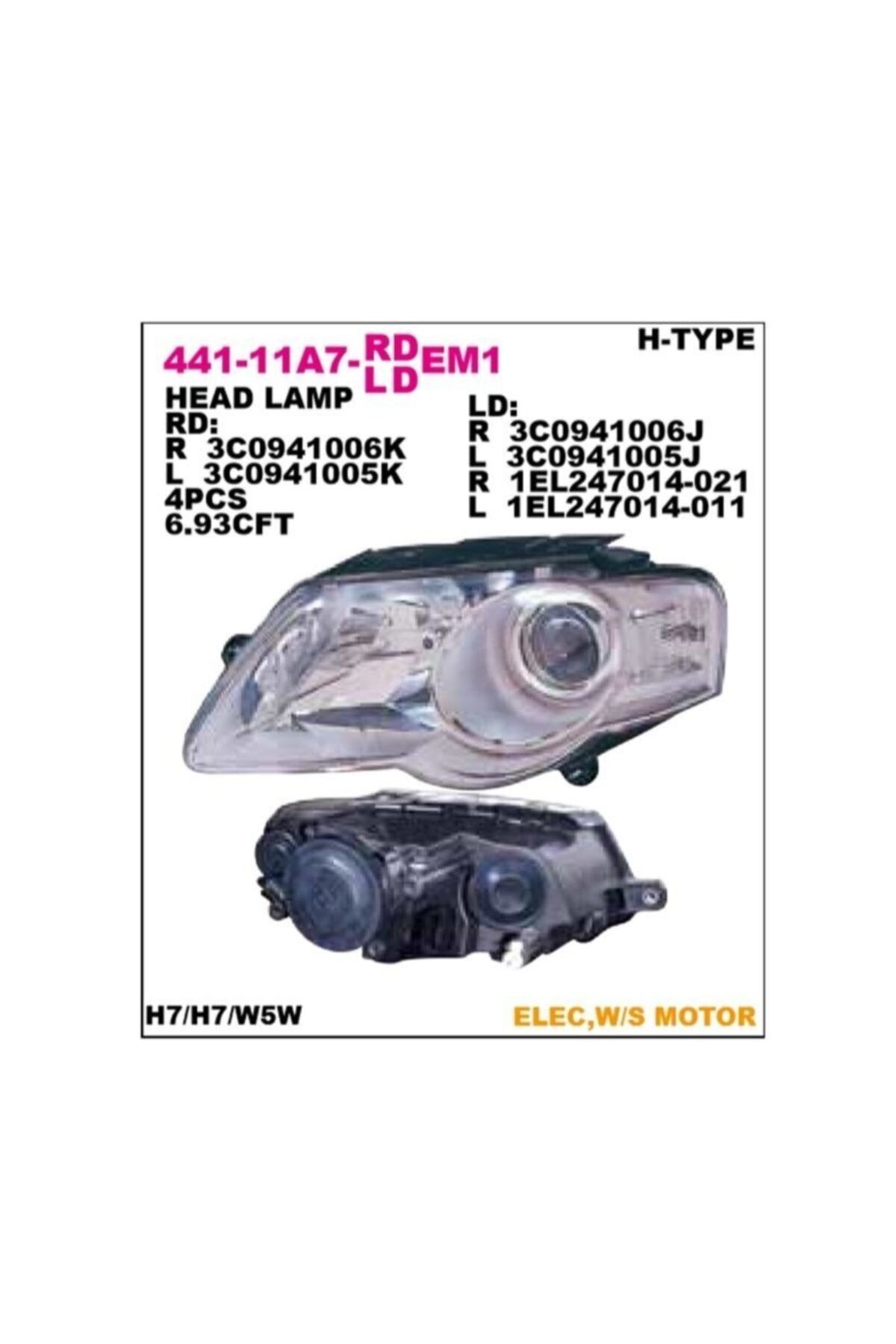 akmirza Far Passat 06-09 Hella Tip Sol 3c0941005j