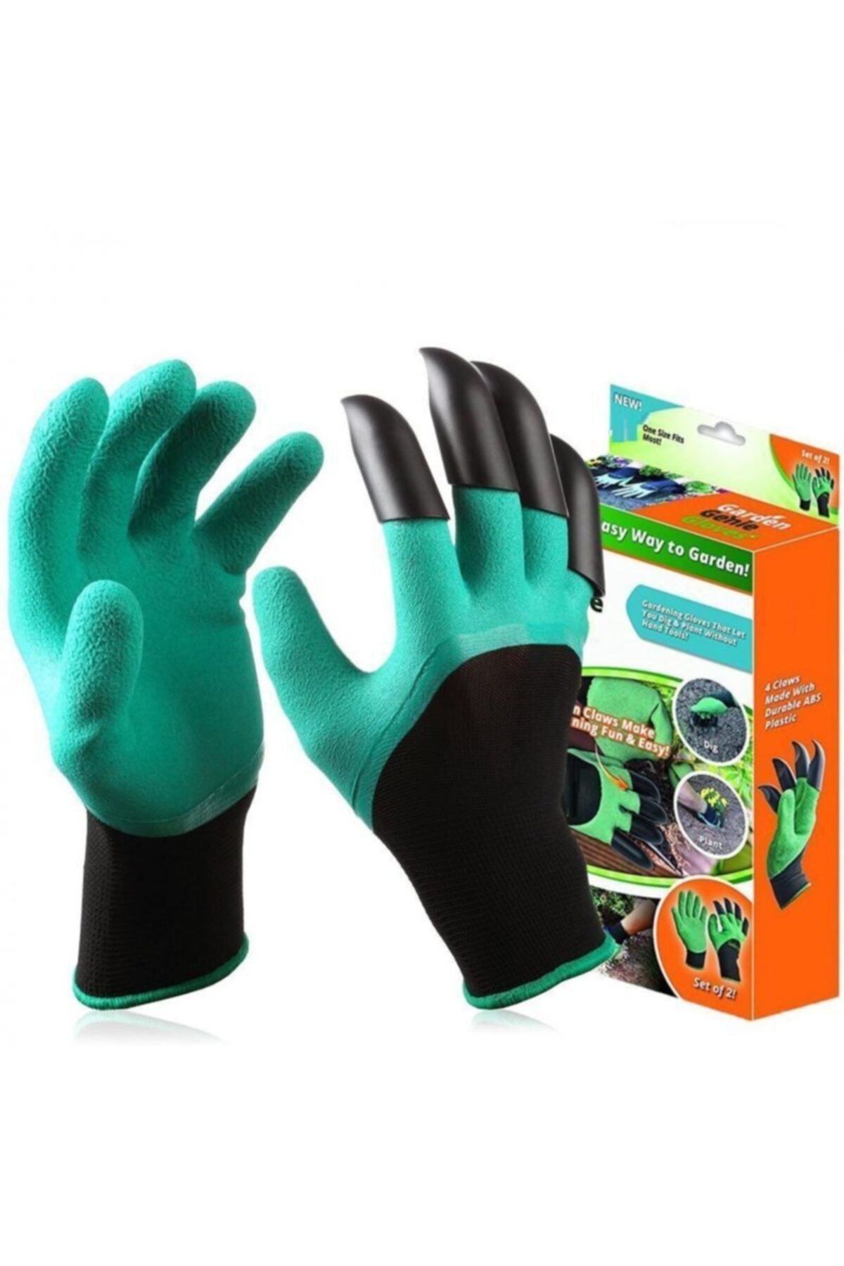 BAYHAN TİCARET Garden Genie Gloves Toprak Kazma Bahçe Eldiveni
