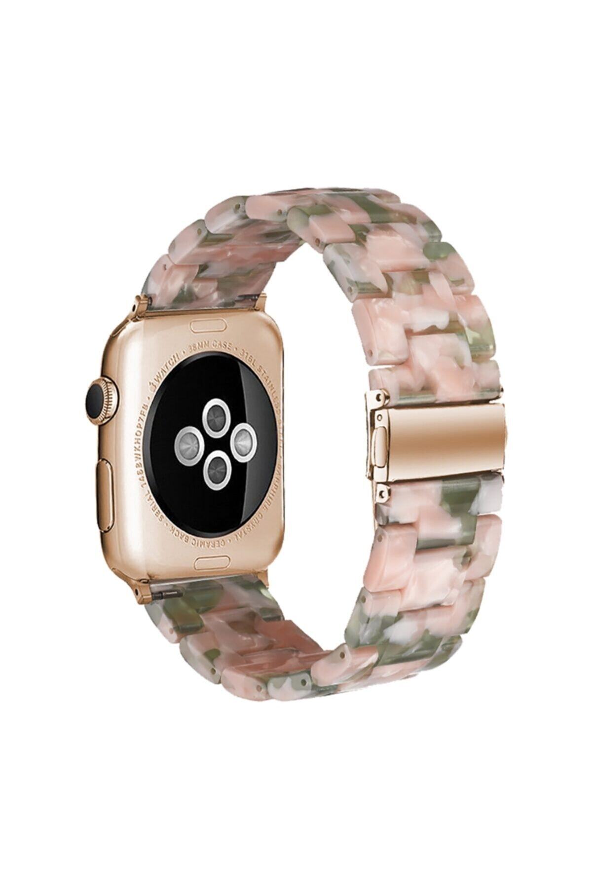 Galata Apple Watch 42-44mm Krd25 Resin Pudra Kordon