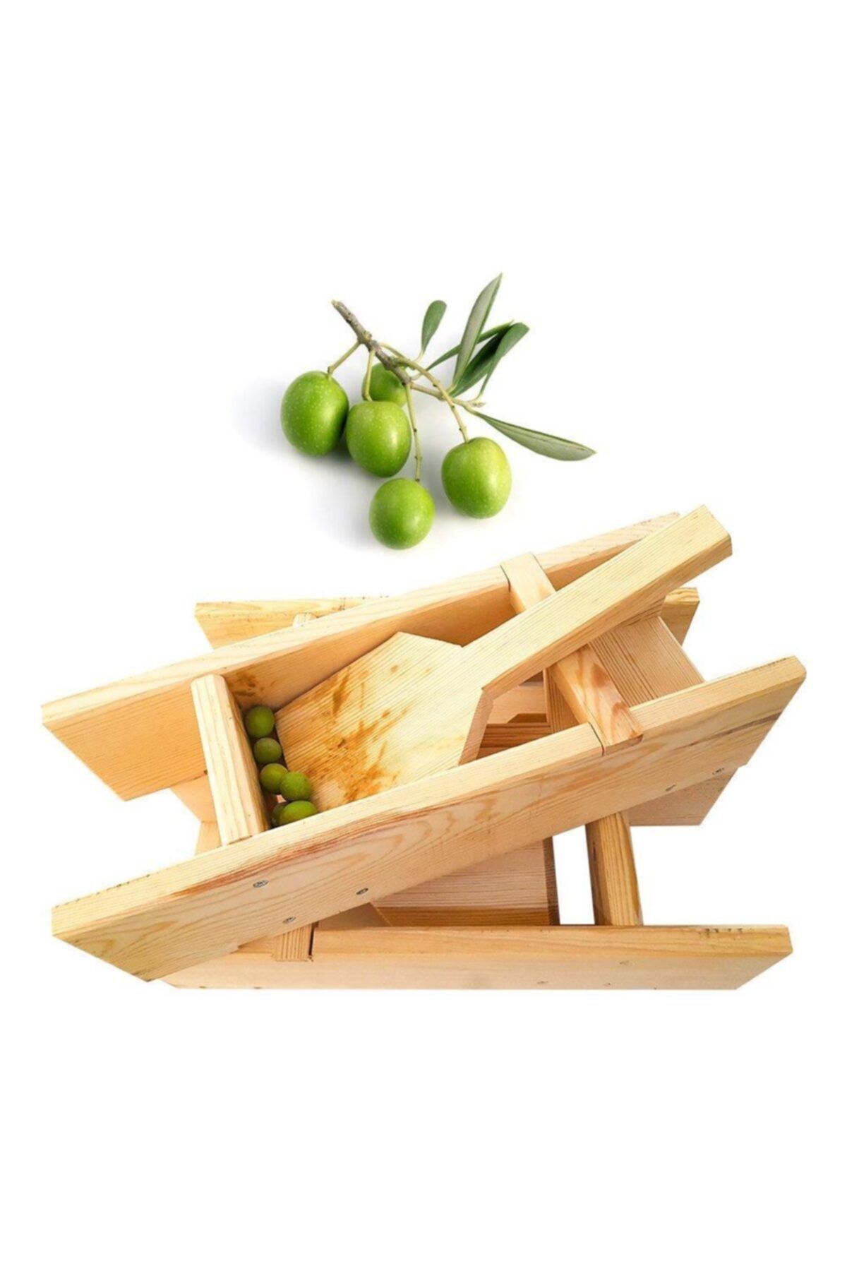 AnamurNaturel Çam Ağacından Doğal El Yapımı Zeytin Kırma Makinesi (5 Adet)